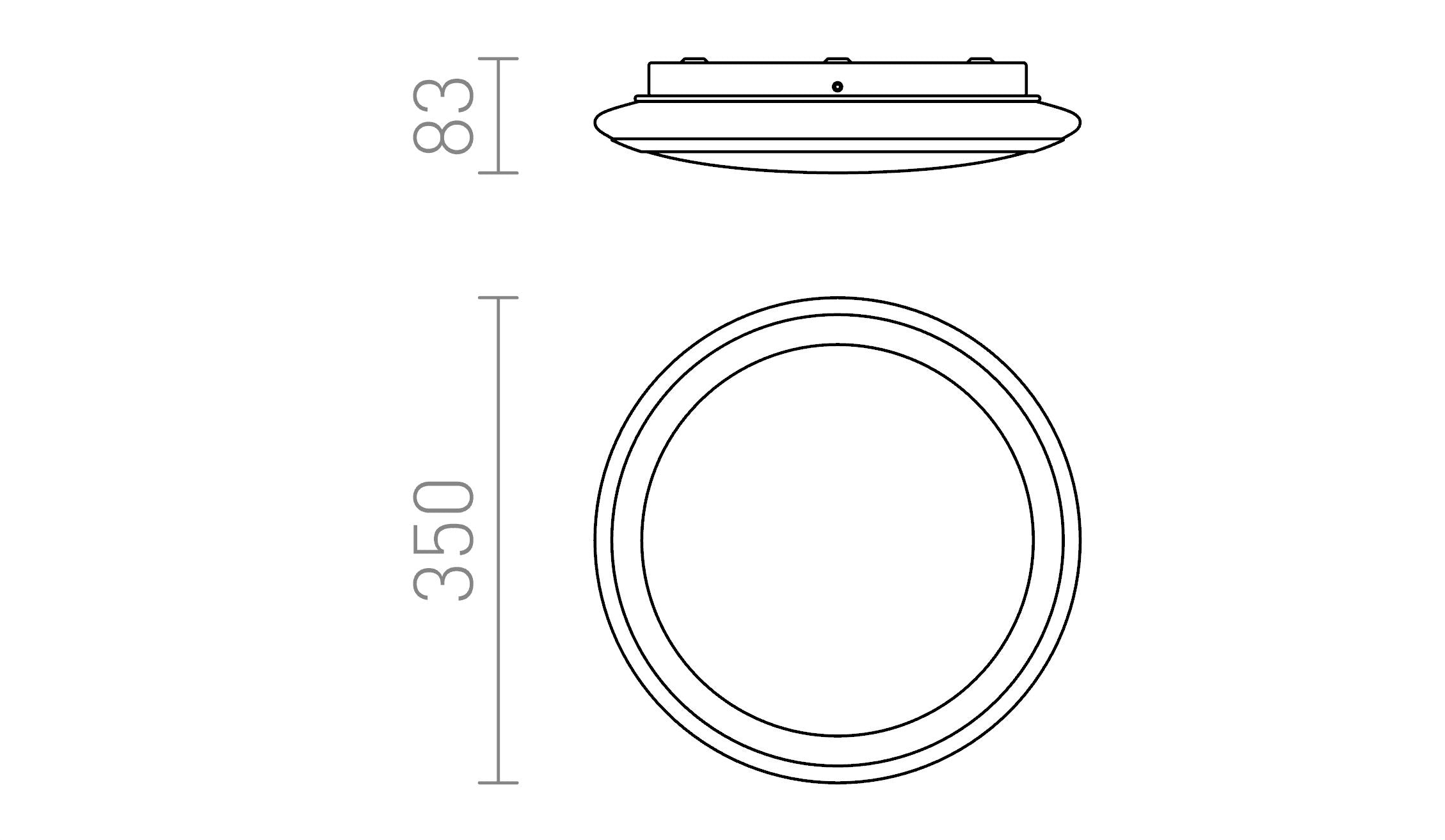 AREA 35 2D таванна - Product sketch