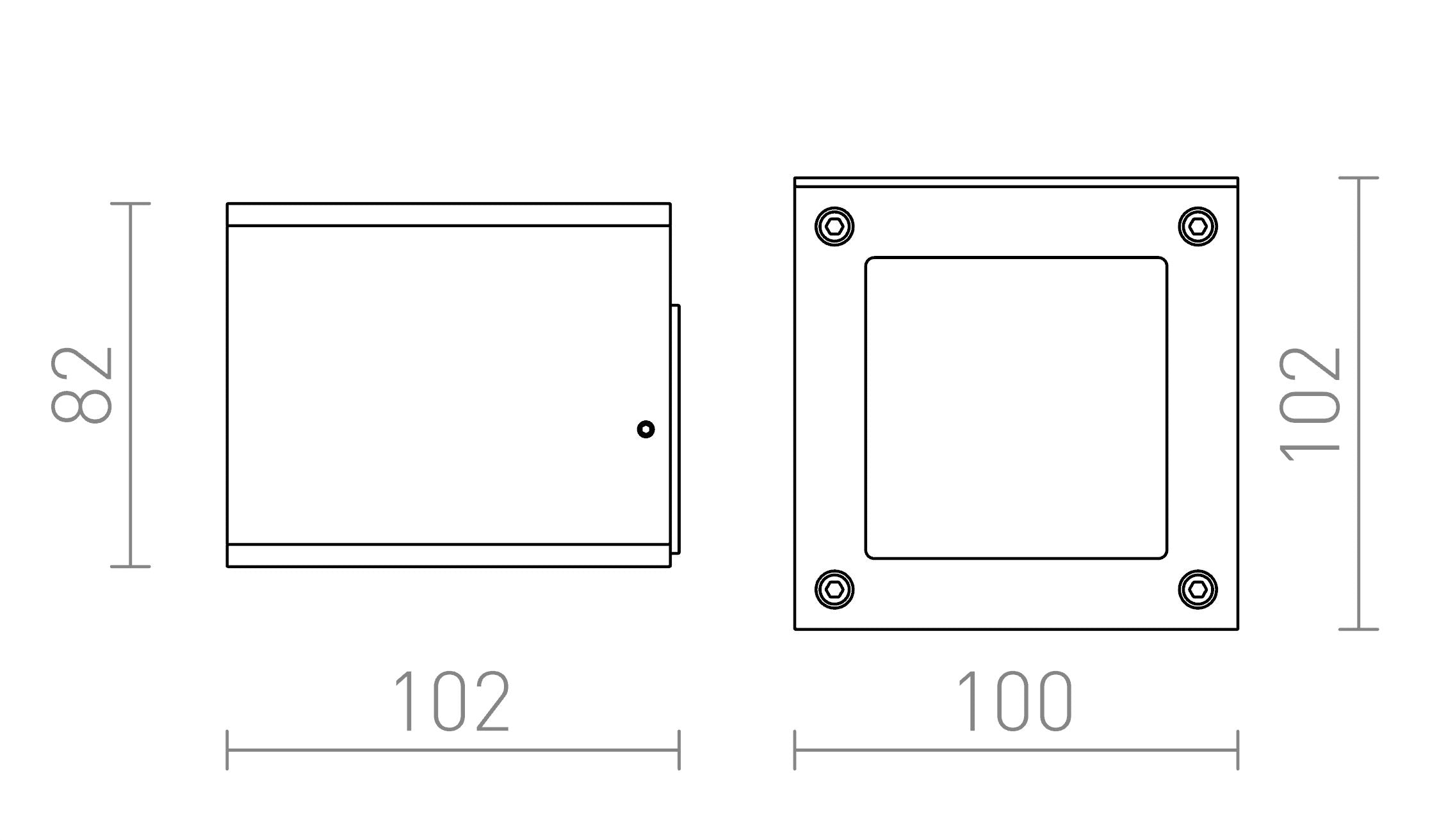 BIBI seinä lamppu - Product sketch