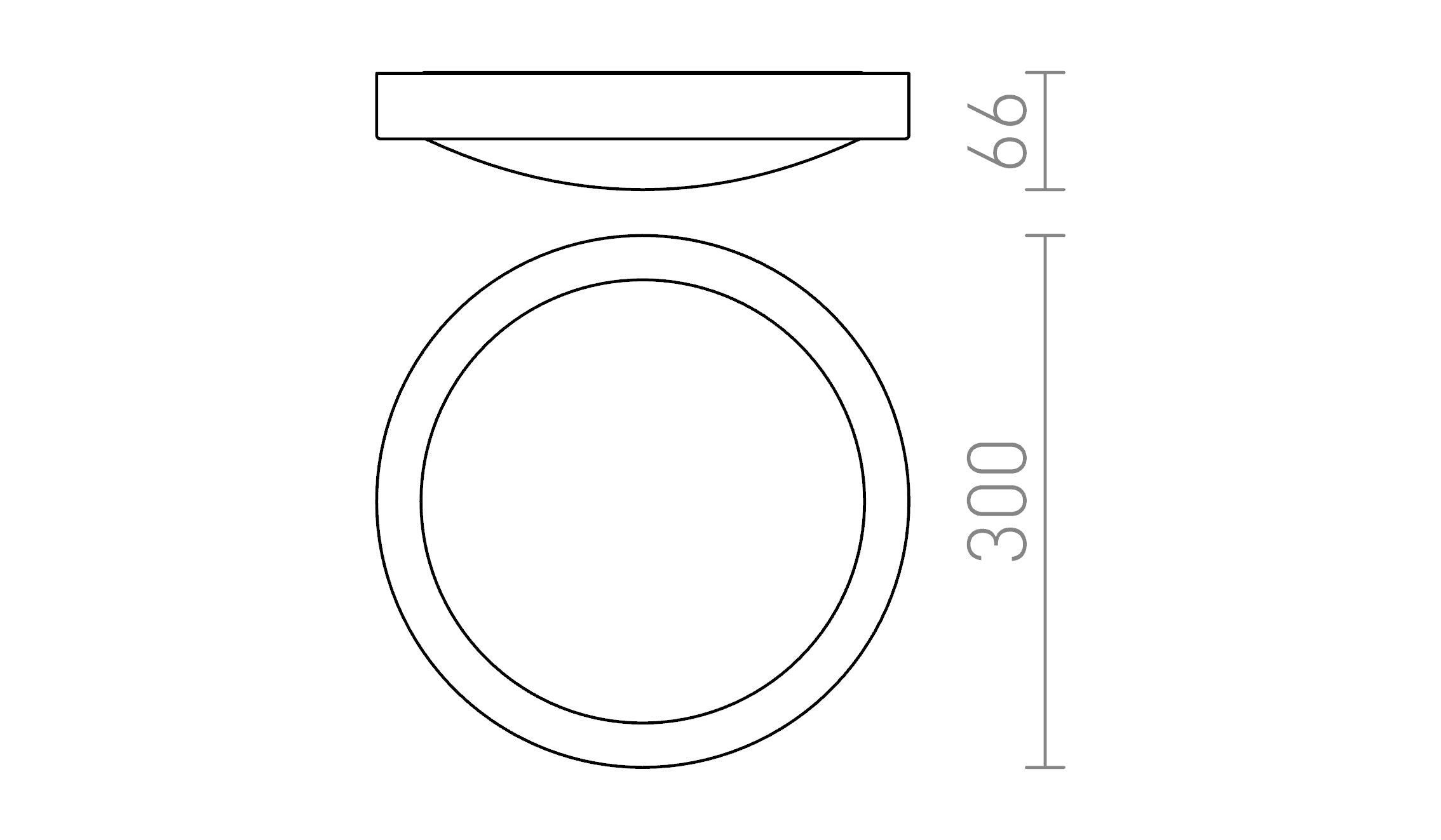 BARRY plafonnier lampe - Product sketch