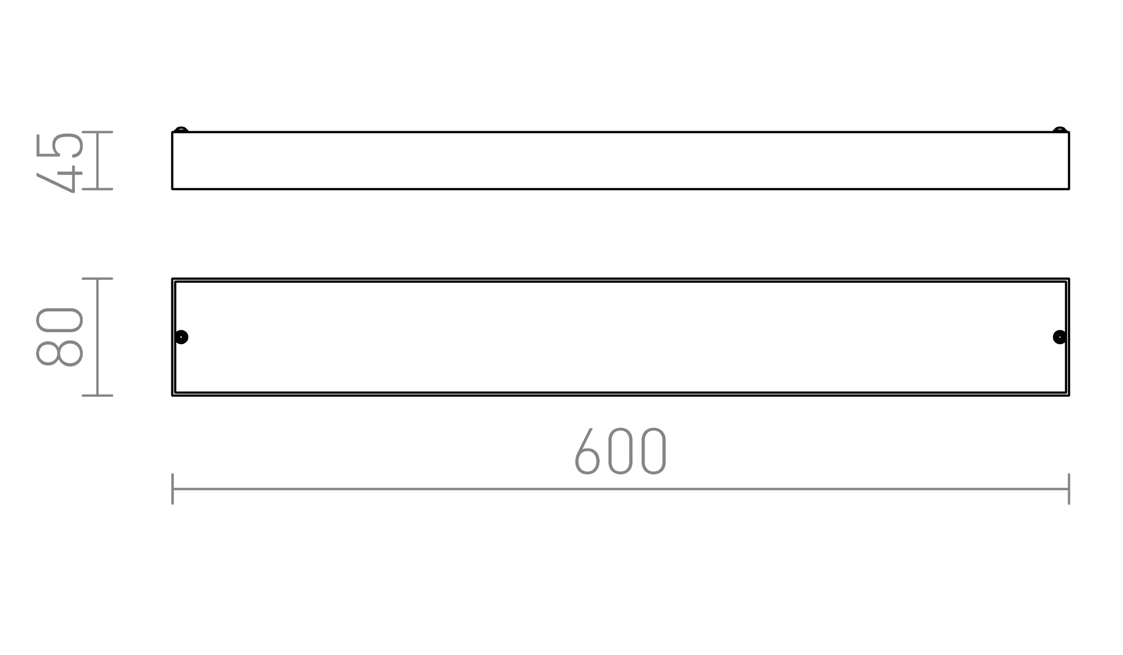 MARINA LED 60 стенна лампа - Product sketch