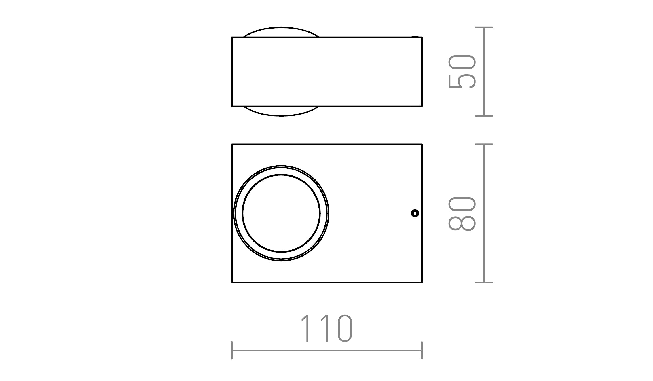 KORSO II seinä lamppu - Product sketch