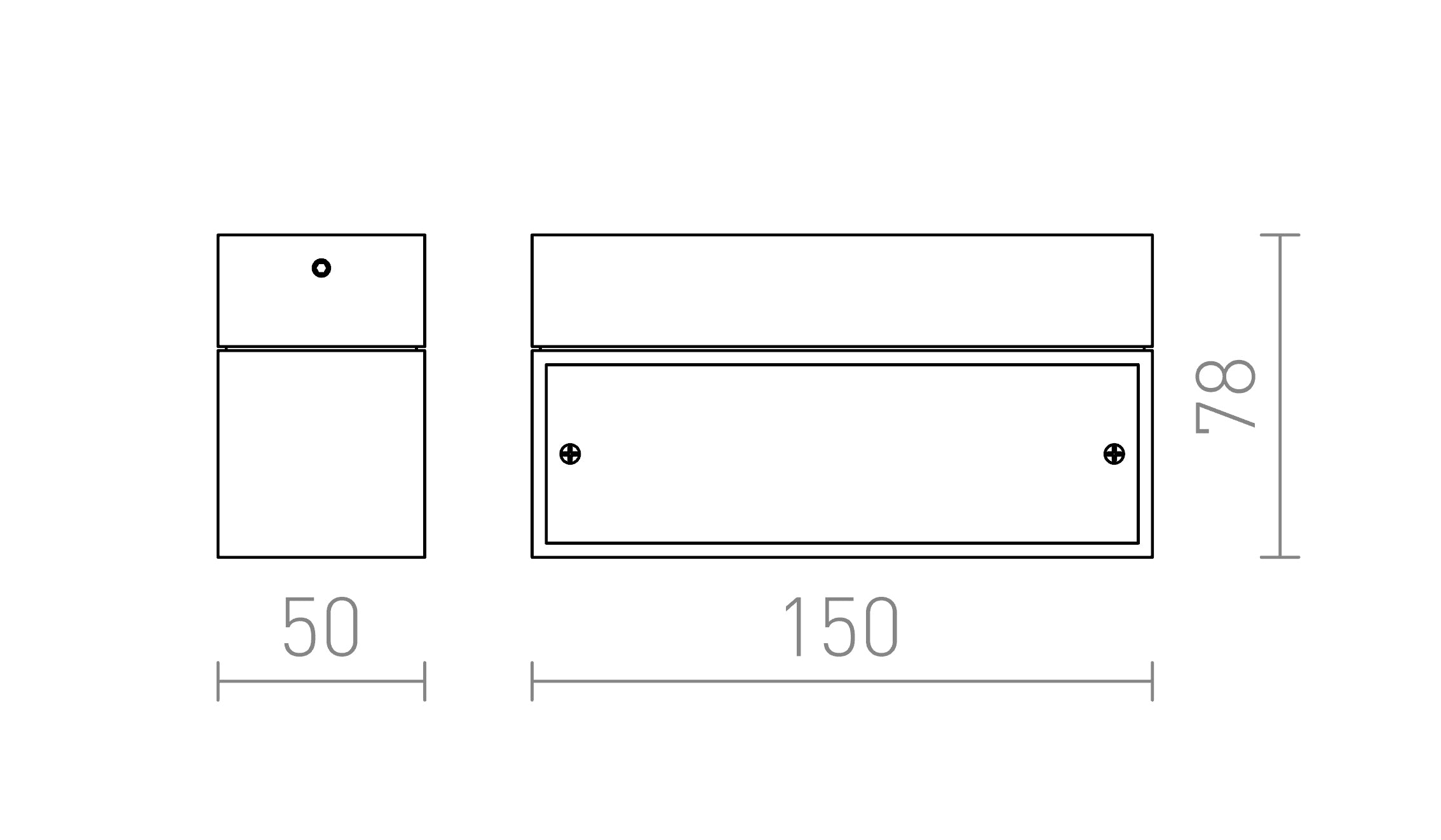 ADVANTAGE VI seinä lamppu - Product sketch