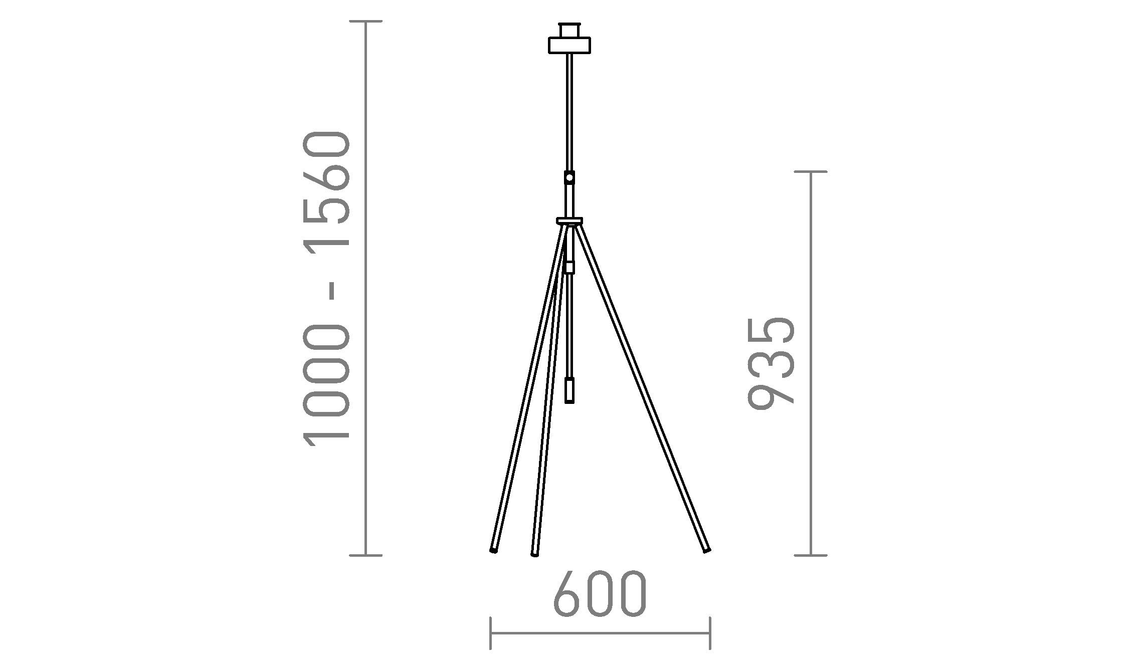 LUTON lattia jalusta - Product sketch