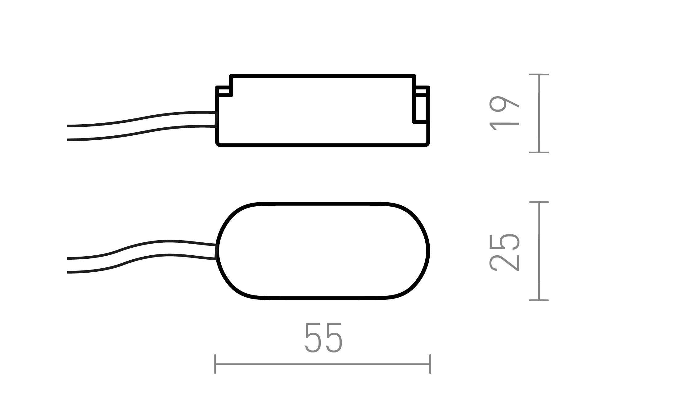 VEGA alimentazione lampada - Product sketch