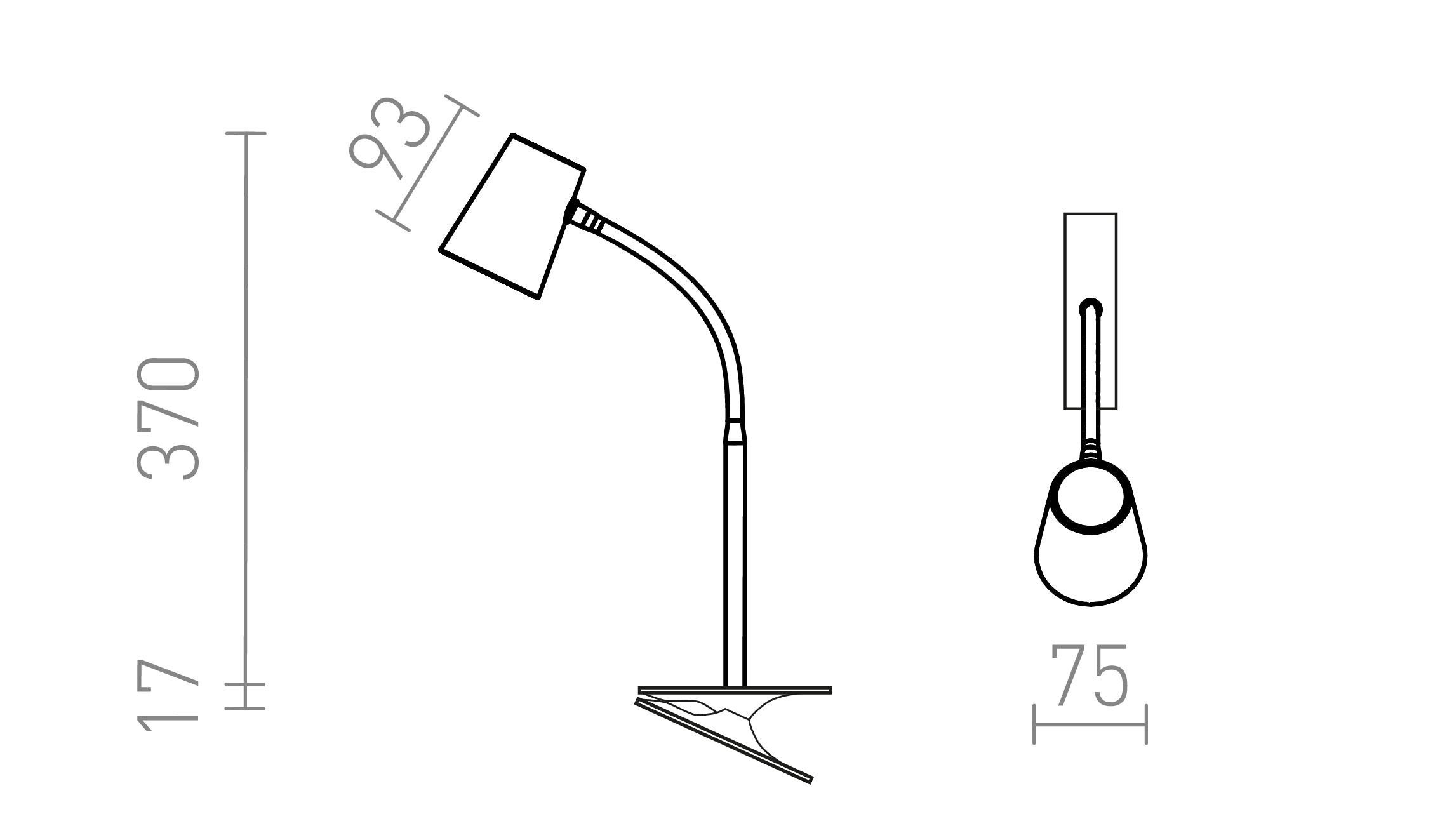 VERINA Ντιμ σε κλιπ - Product sketch