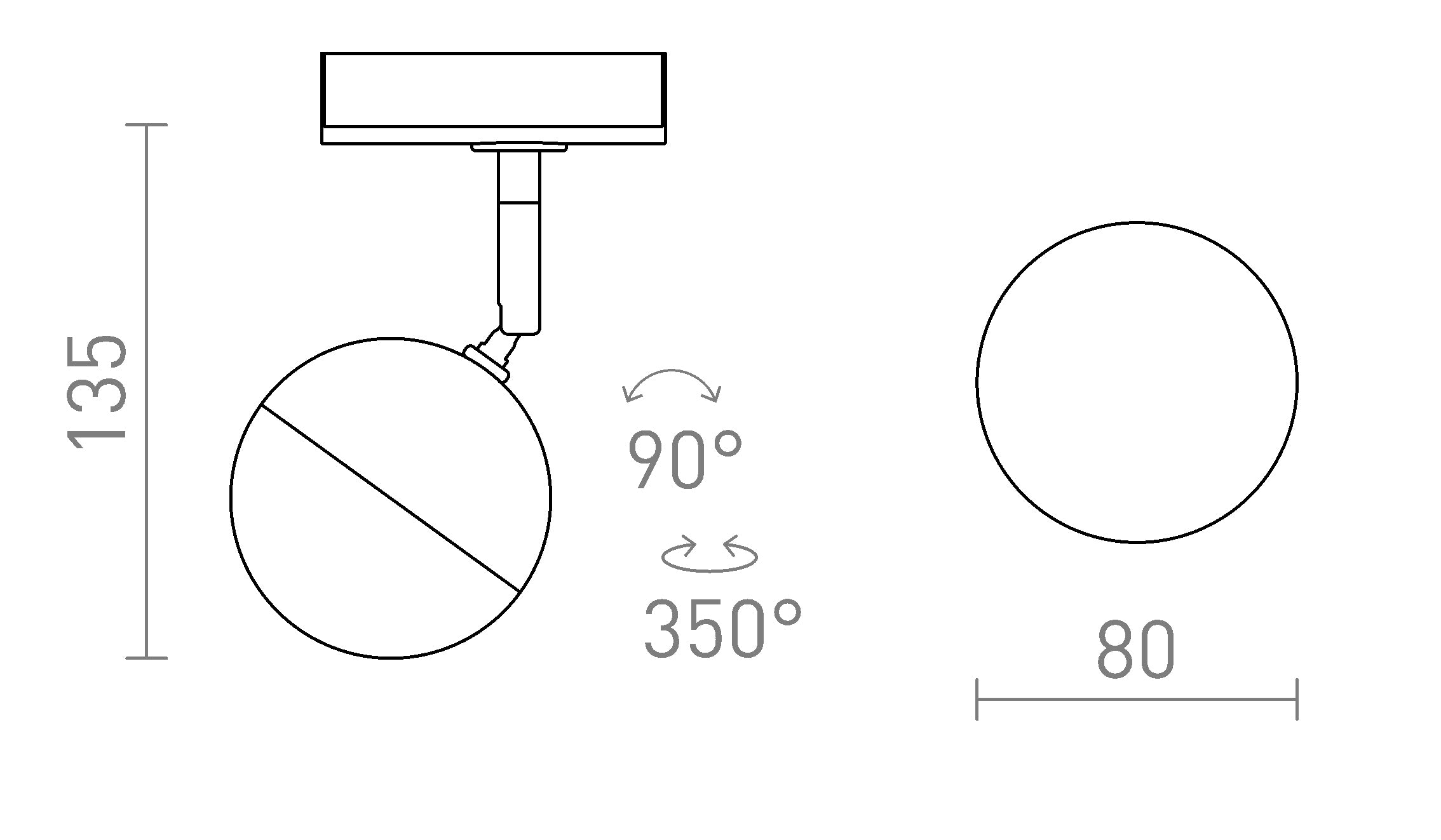 LYRA 1-vaihekiskolle - Product sketch