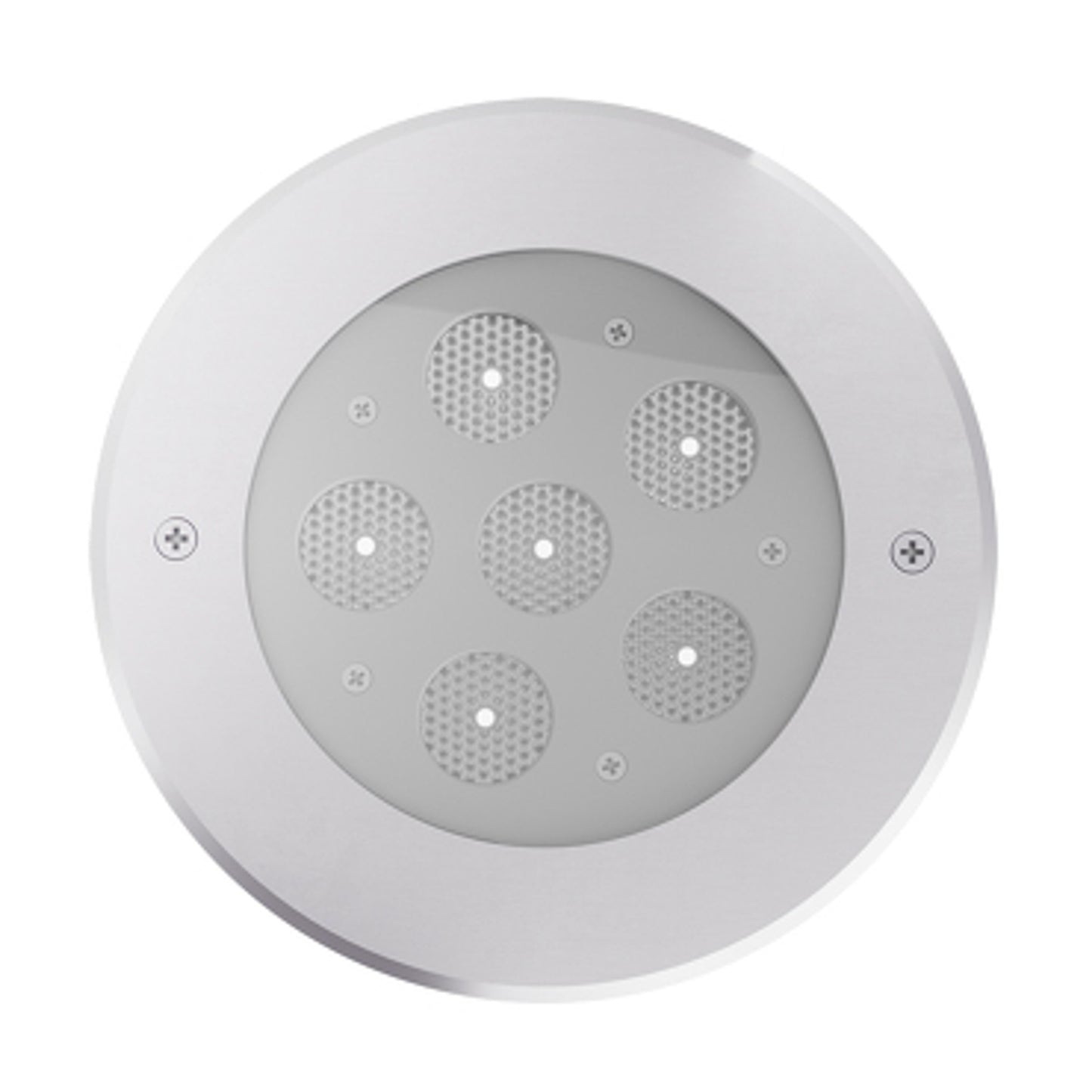 RENDL Outlet OMAR recessed stainless steel 24= LED 6x3W 30° IP67 4000K EST737 1
