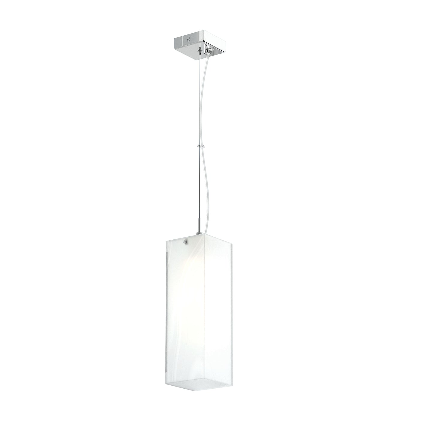 RENDL Outlet LUCIA 30x10 pendant satinated glass/chrome 230V LED E27 15W R10627 2