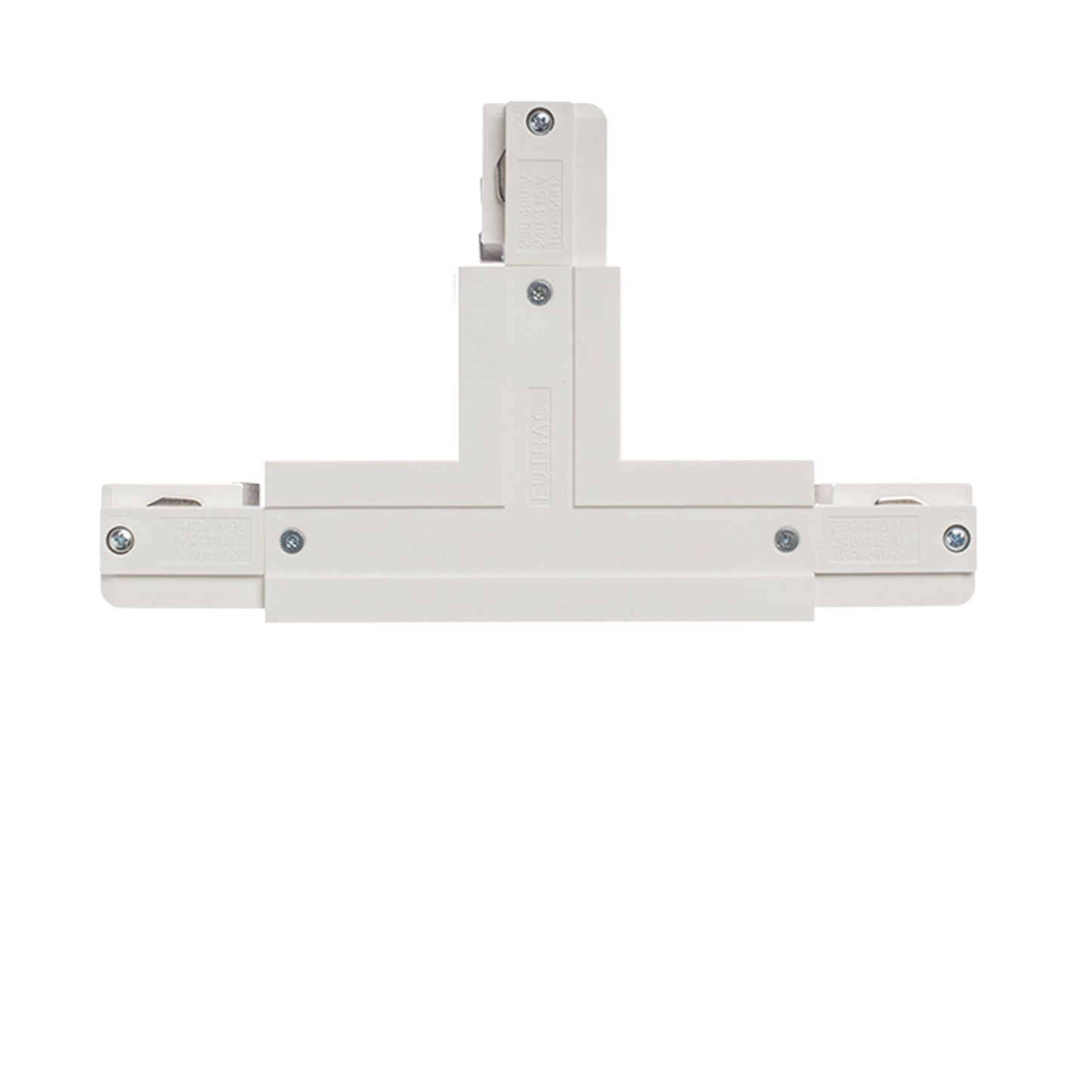 RENDL 3-circuit track system EUTRAC T connector, polarity left white 230V R11335 2