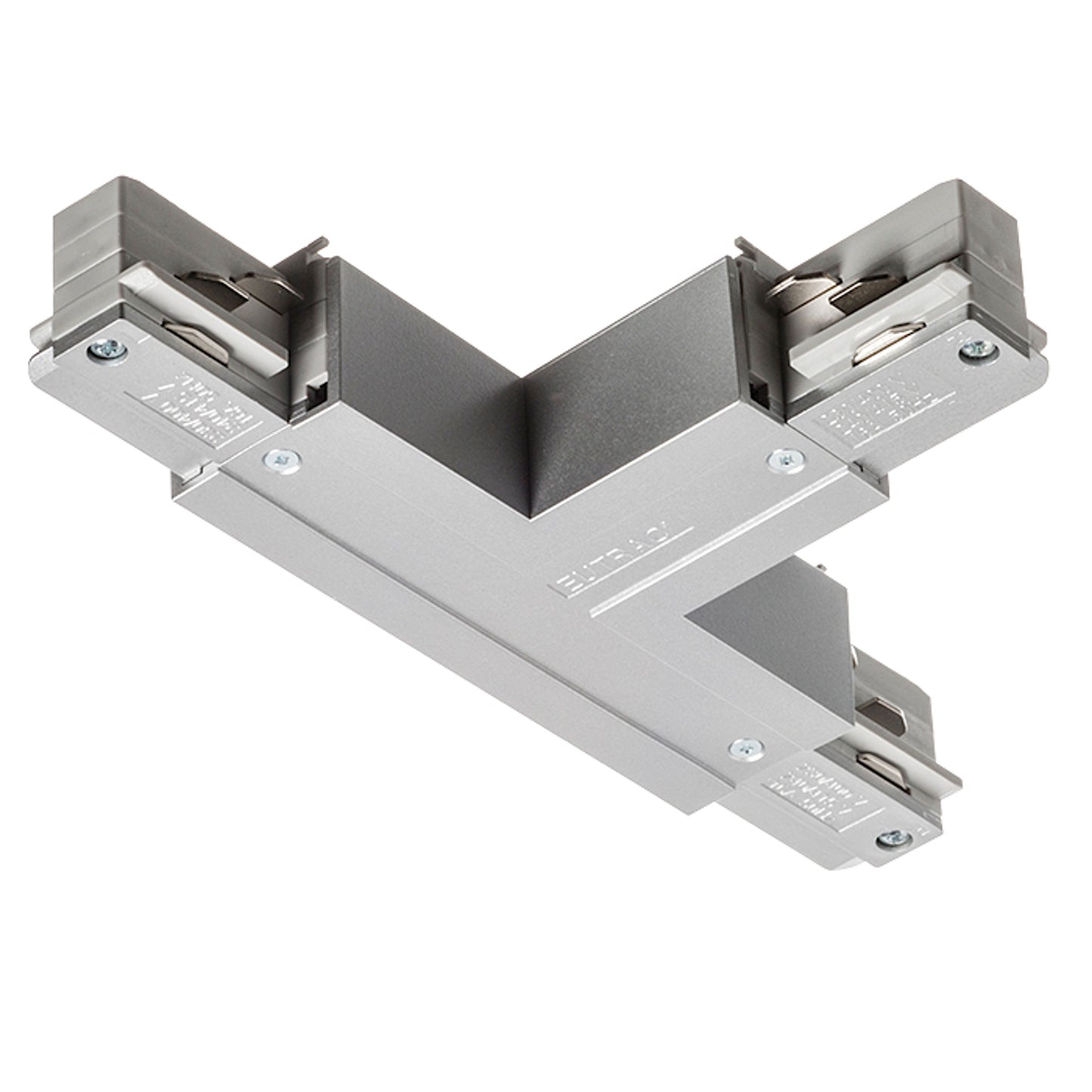 RENDL 3-circuit track system EUTRAC T connector, polarity left silver grey 230V R11337 1