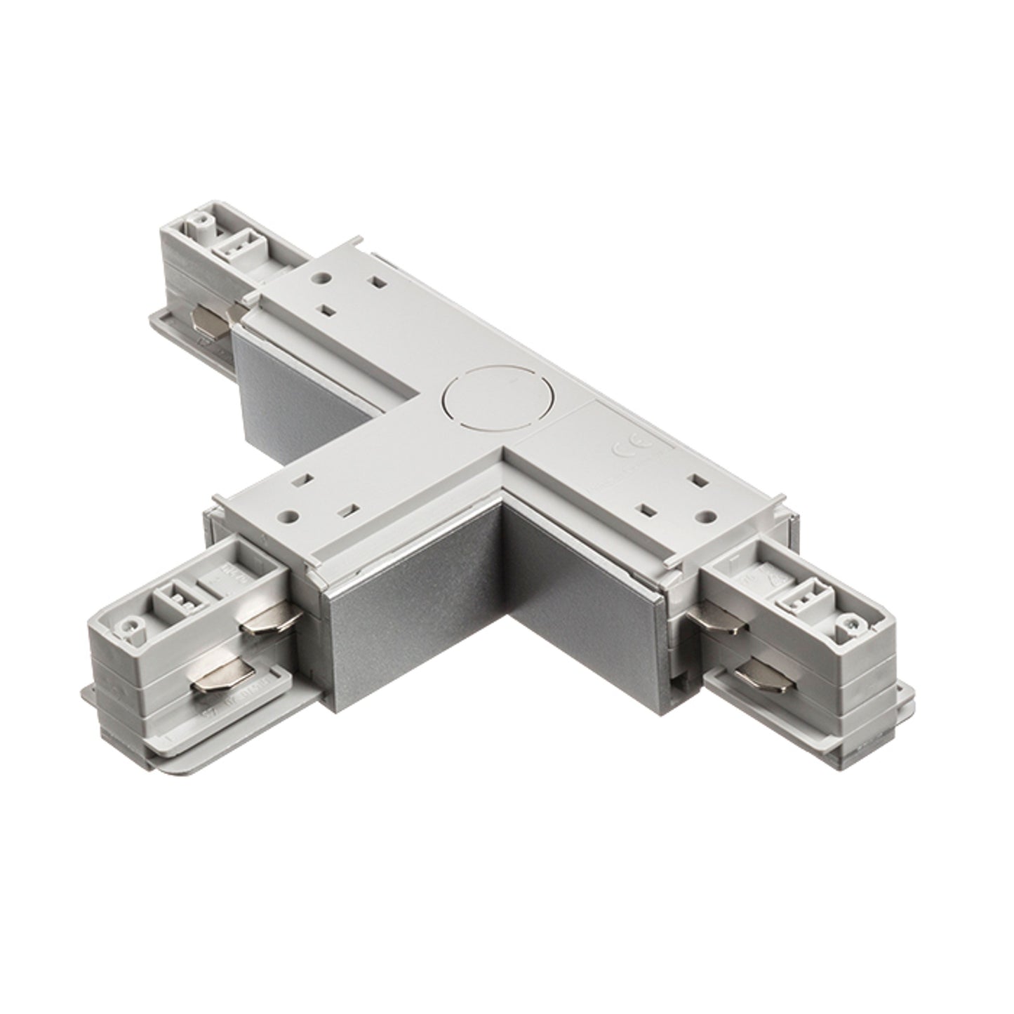 RENDL 3-circuit track system EUTRAC T connector, polarity left silver grey 230V R11337 3