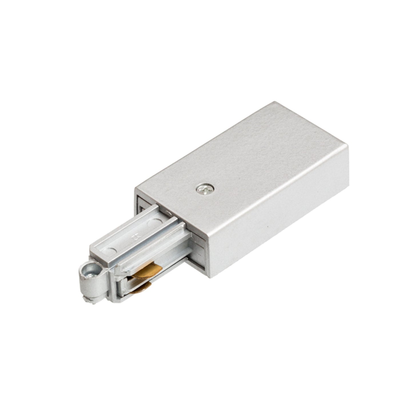 RENDL 1-circuit track system 1F feed-in, polarity left silver grey 230V R12286 1