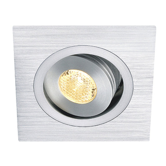 RENDL Outlet LELEX SQ I recessed brushed aluminum 350mA LED 1W 25° 3000K 111872 1