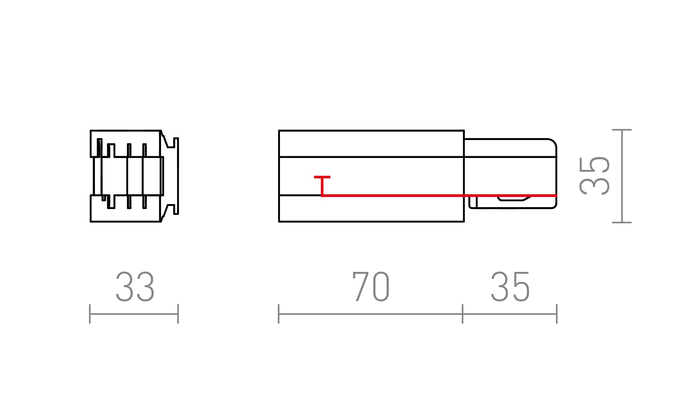 EUTRAC LIITIN (MAADOITUS VASEN) - Product sketch