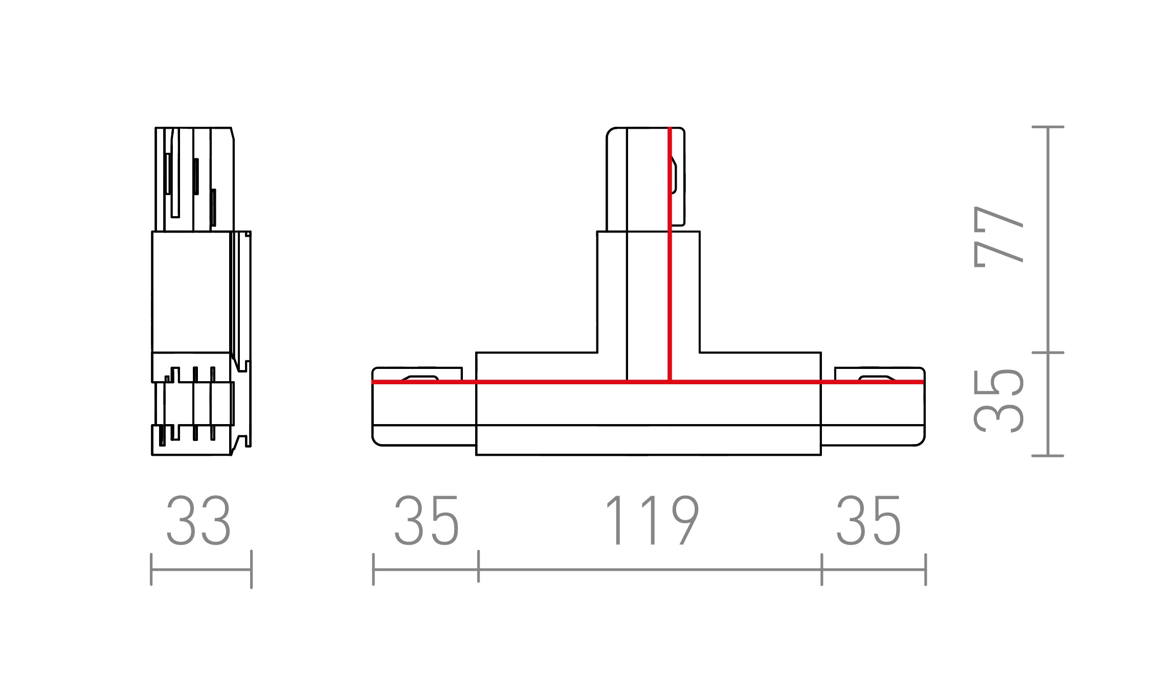 EUTRAC T-LIITIN - Product sketch