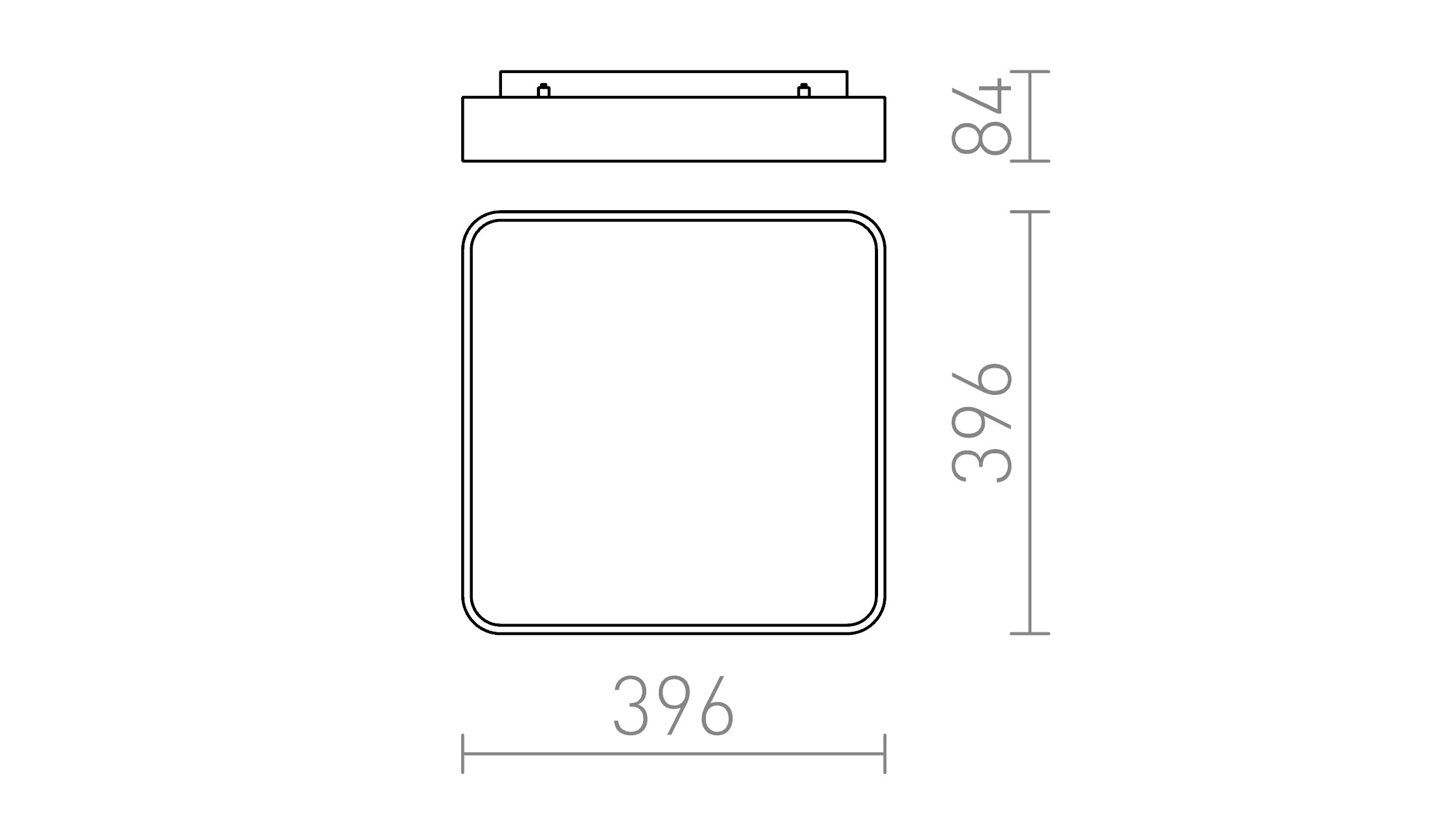 MENSA SQ 40 KATTO - Product sketch