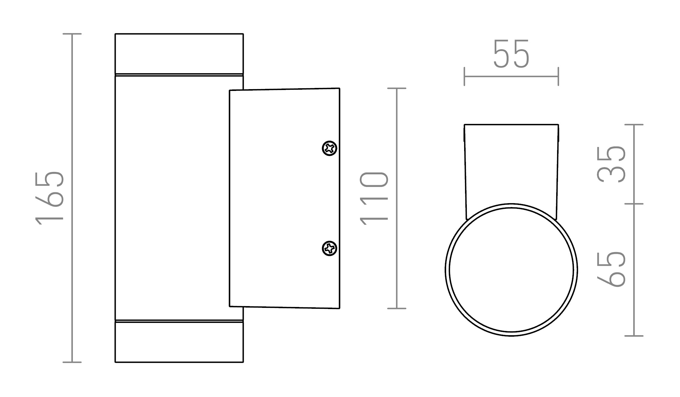 MIZZI II GU10 - Product sketch