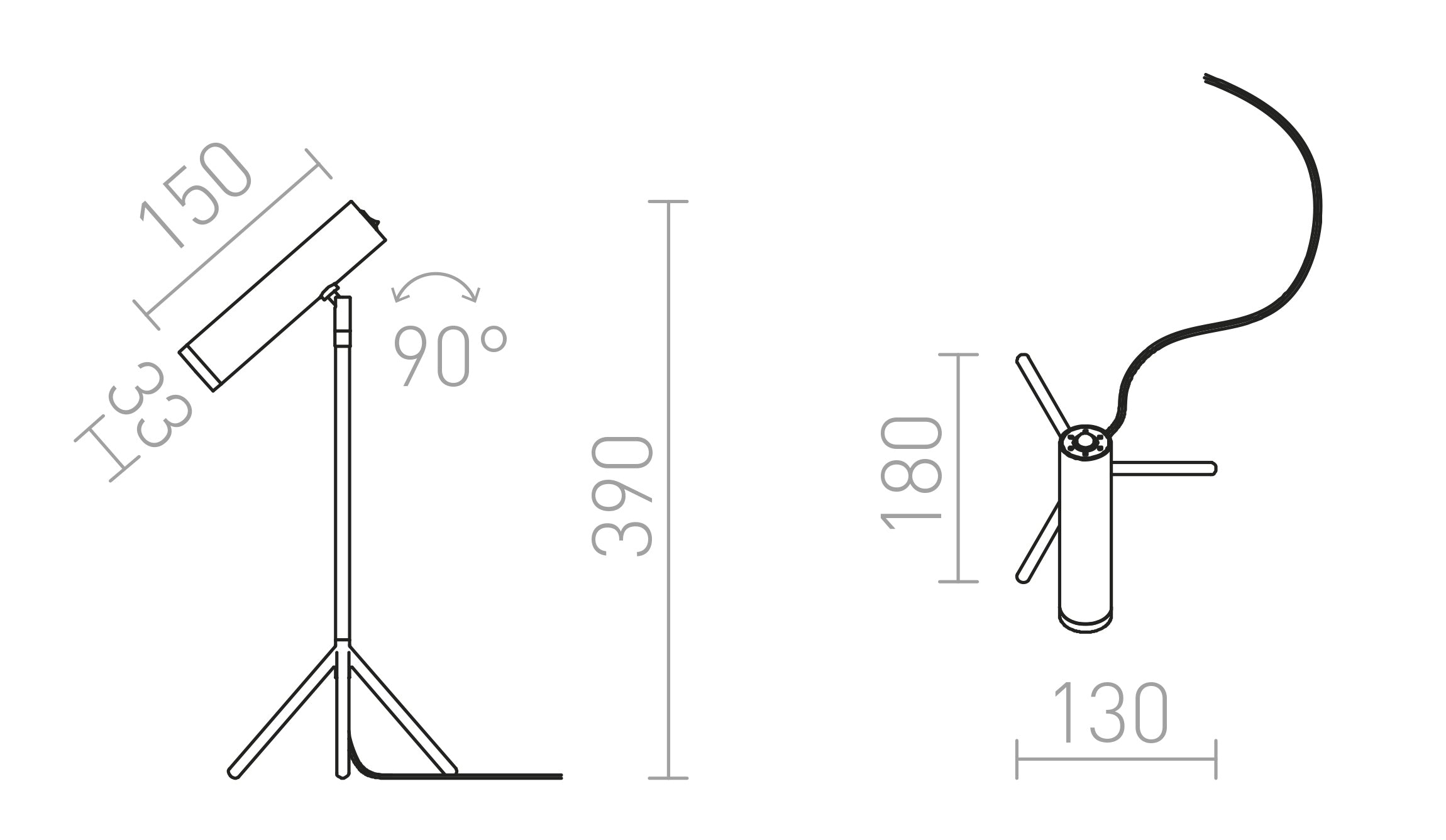 COZY PÖYTÄ - Product sketch