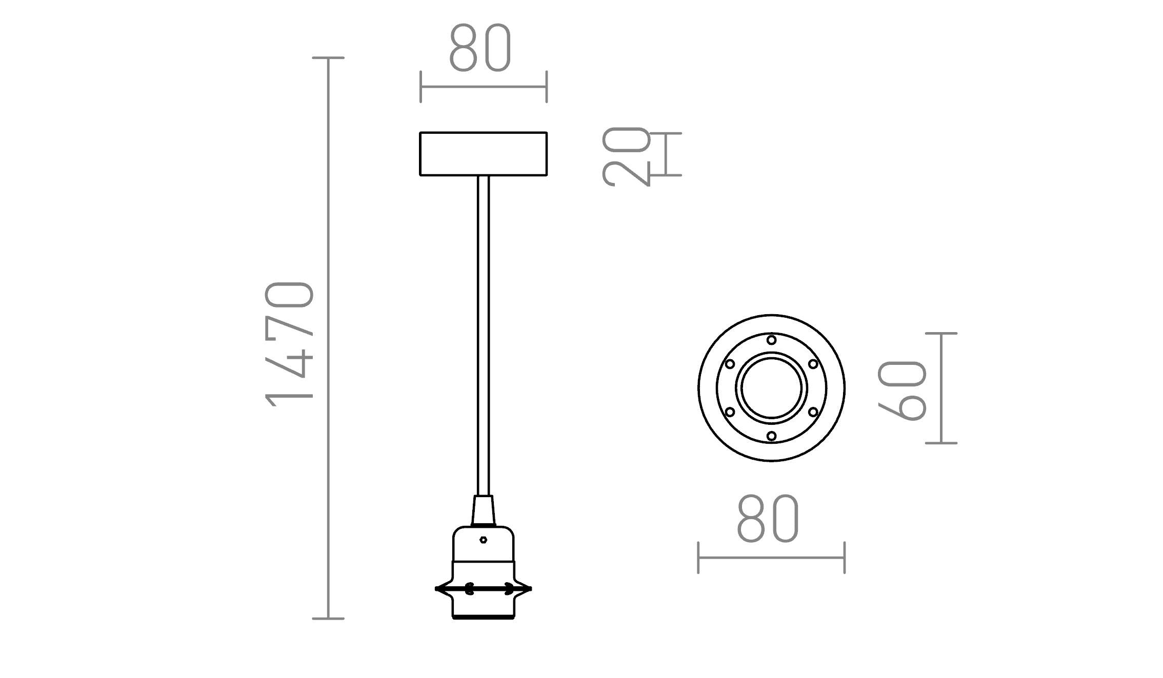 HEX VALKOINEN - Product sketch
