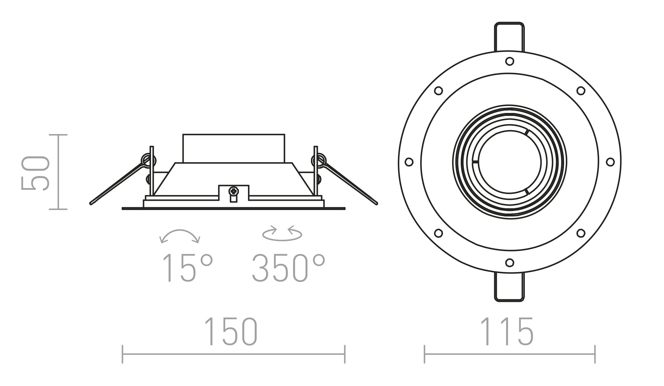 IPSO R frameless kehyksetön - Product sketch