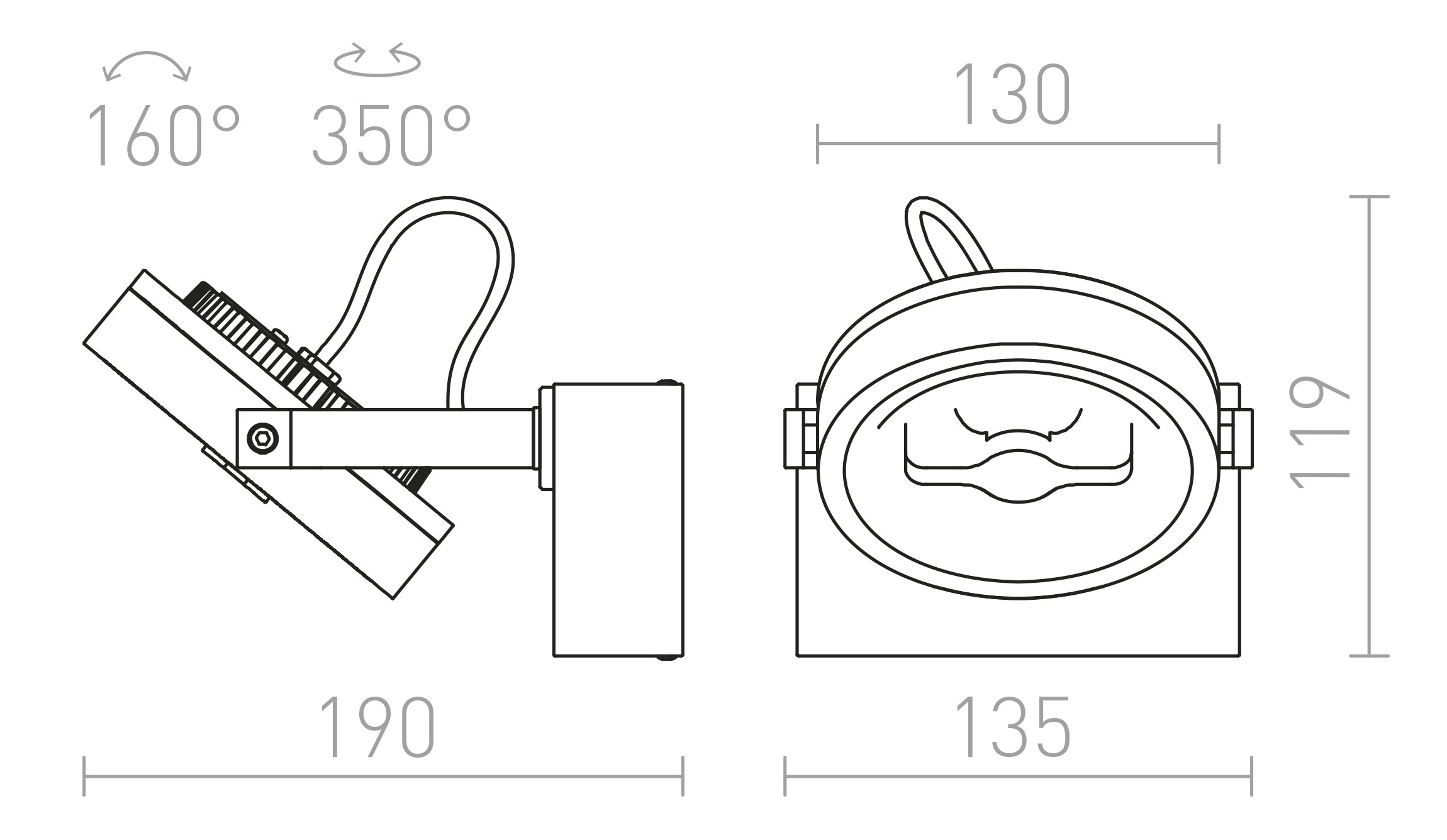 KELLY LED I HIMM - Product sketch