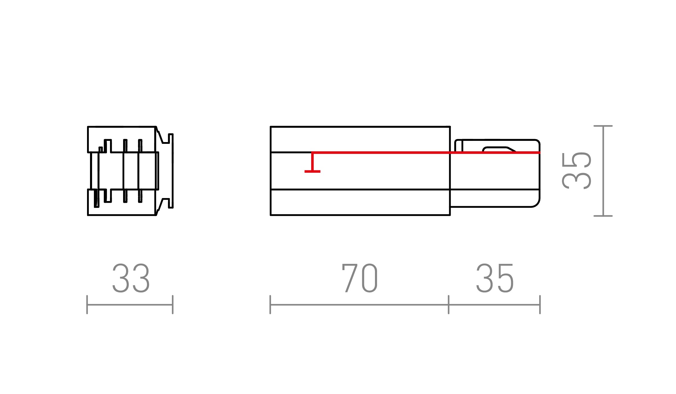 EUTRAC SYÖTTÖPALA (MAADOITUS OIKEA) - Product sketch