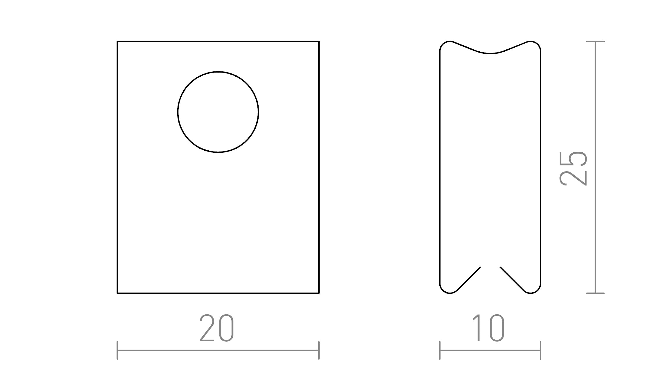 KIINNIKKEET UPOTETTUUN KISKOON  - Product sketch