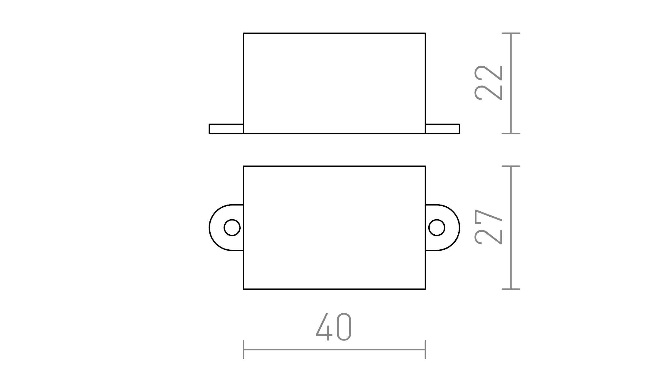 DRIVER 350mA LED 1-3W - Product sketch