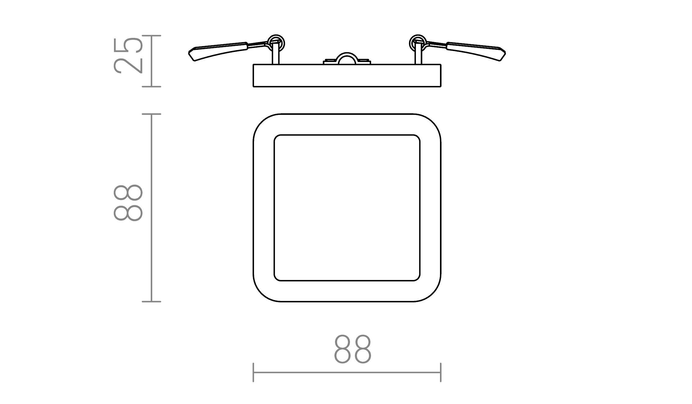 HUE SQ 9 HIMM UPOTETTU - Product sketch