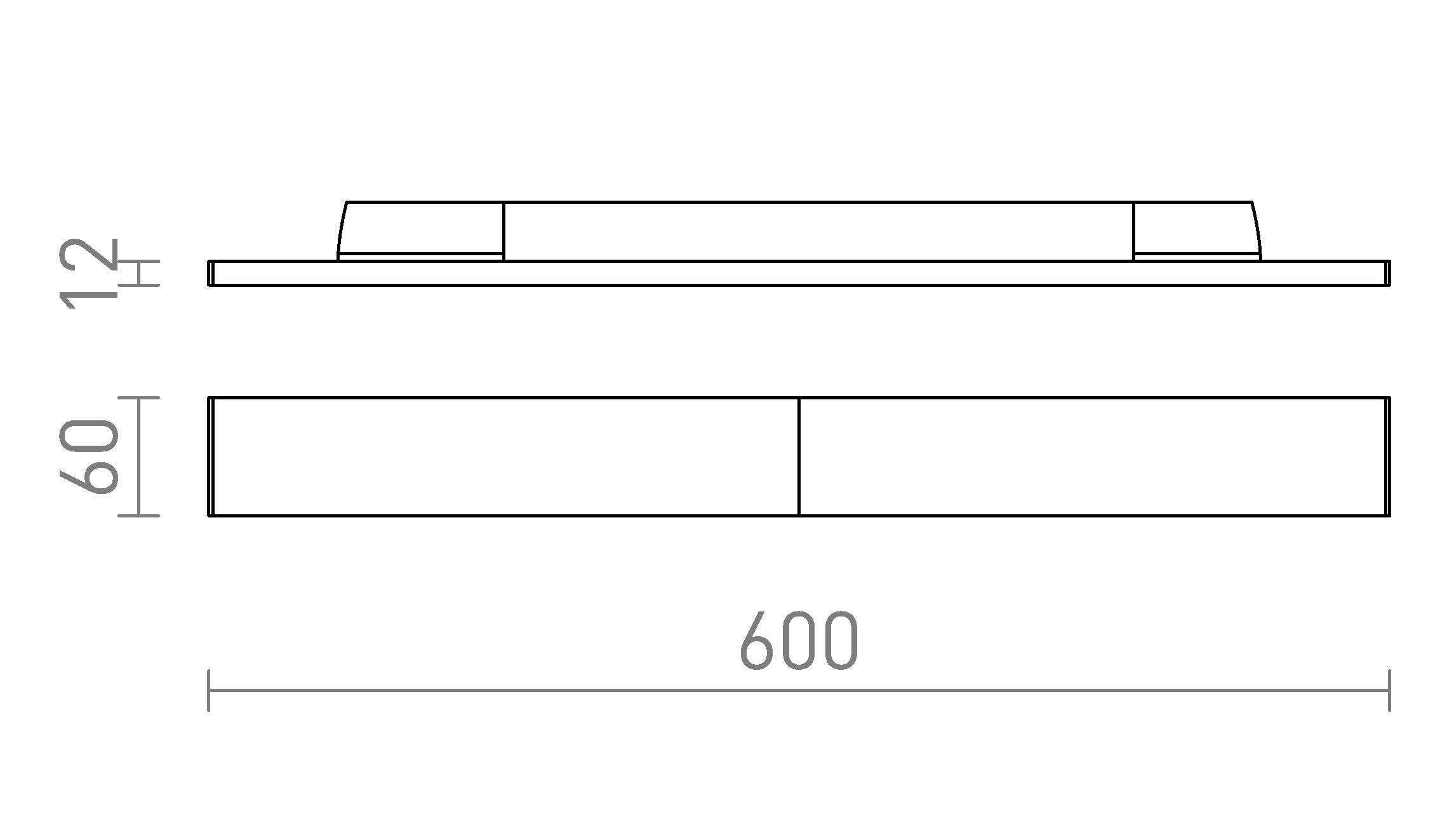 FLATLINE 60 3-VAIHEKISKOLLE - Product sketch