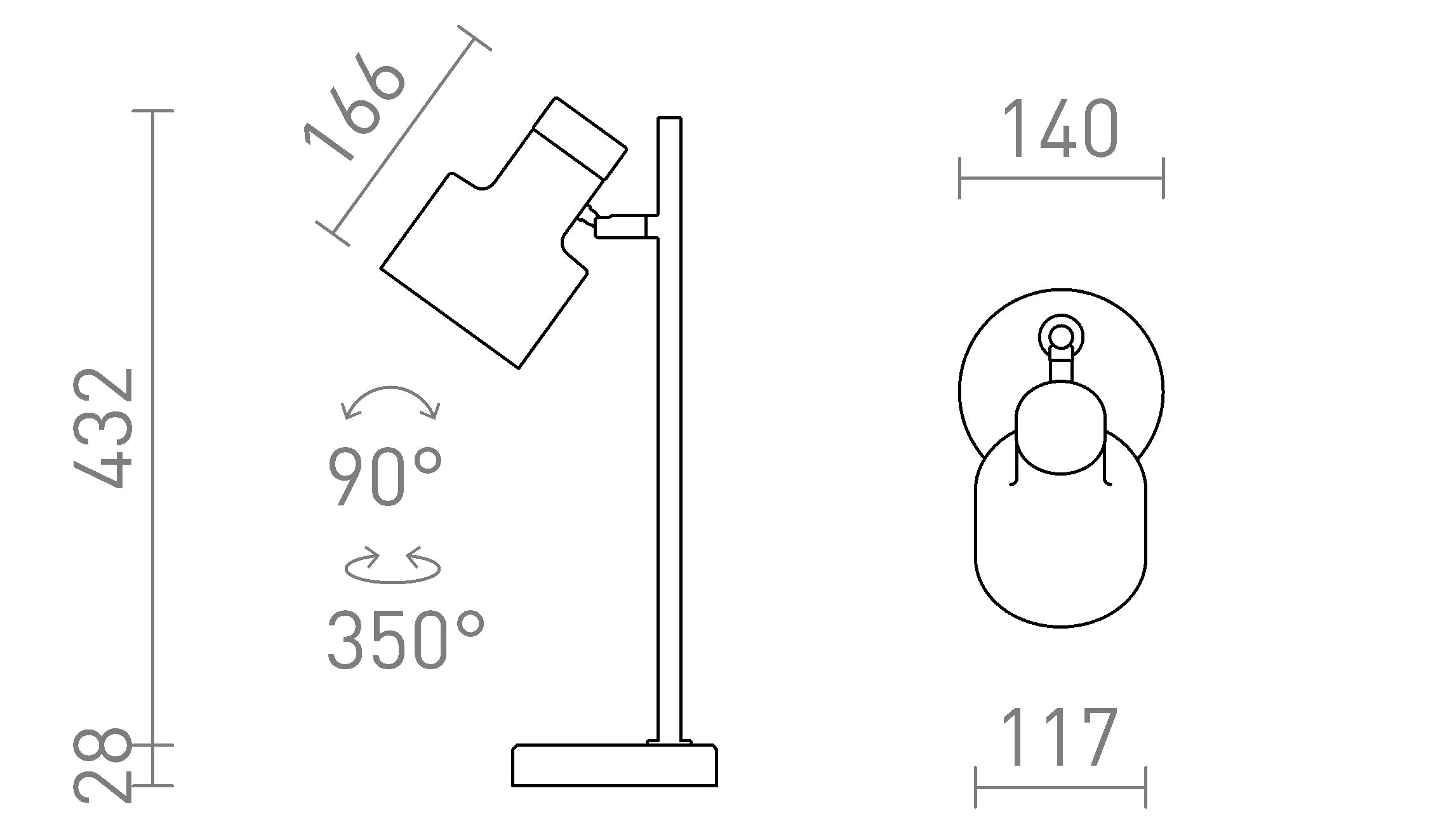DIVINA  Tischleuchte lampe - Product sketch