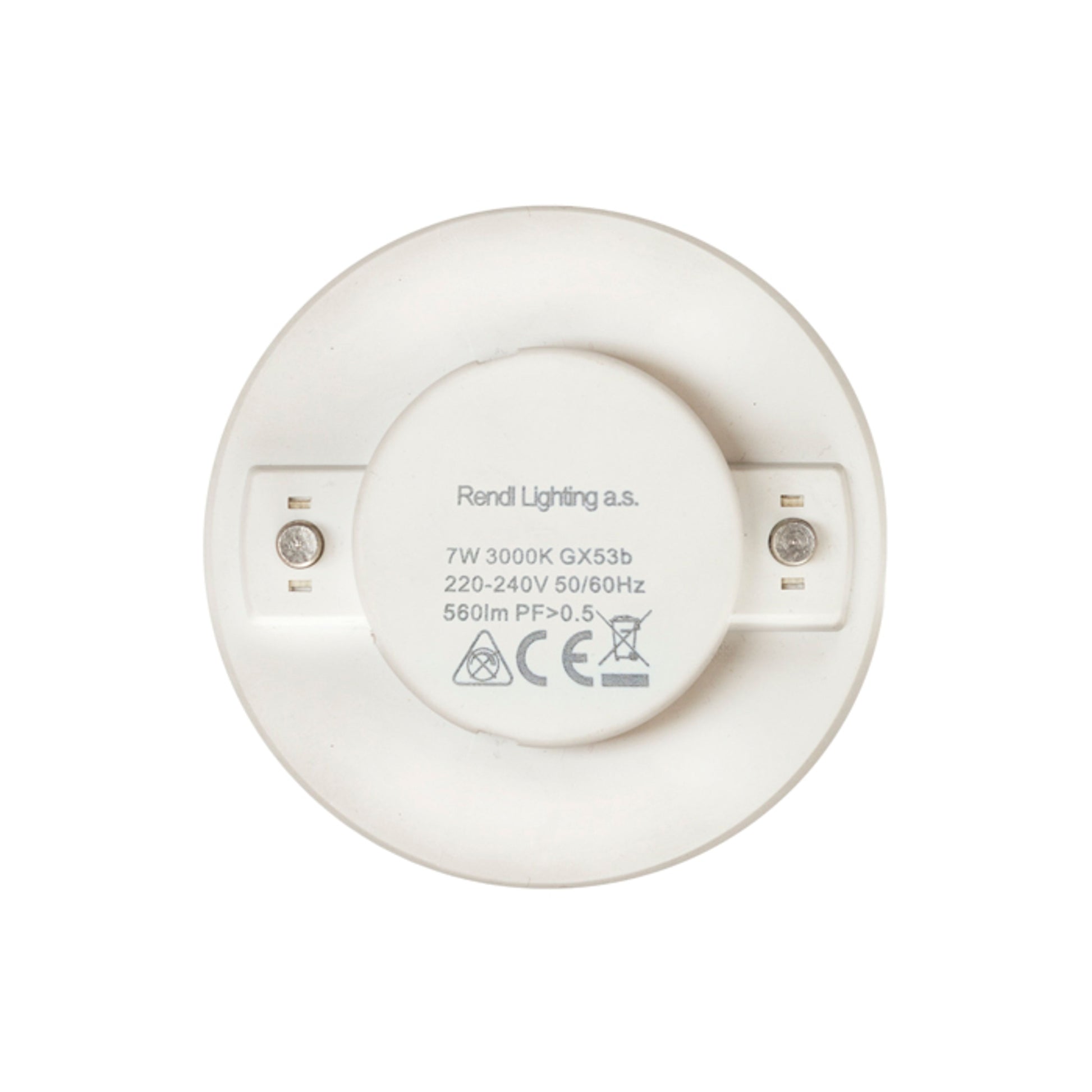 RENDL light source PUC lightsource   230V GX53 LED 7W 105°  3000K G12340 4