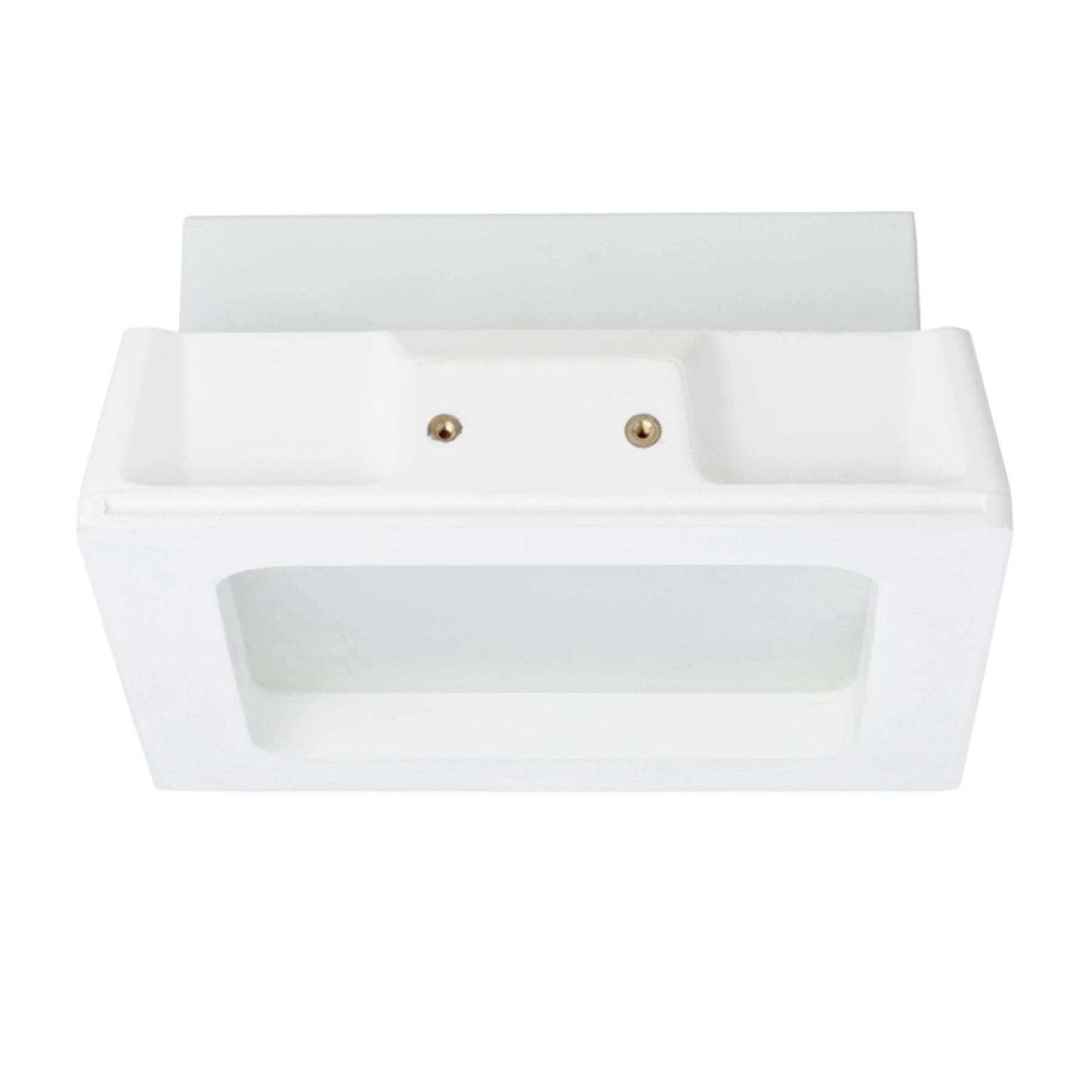 RENDL recessed light MIA SQ recessed  plaster/satinated glass 230V LED E27 2x11W R10443 3