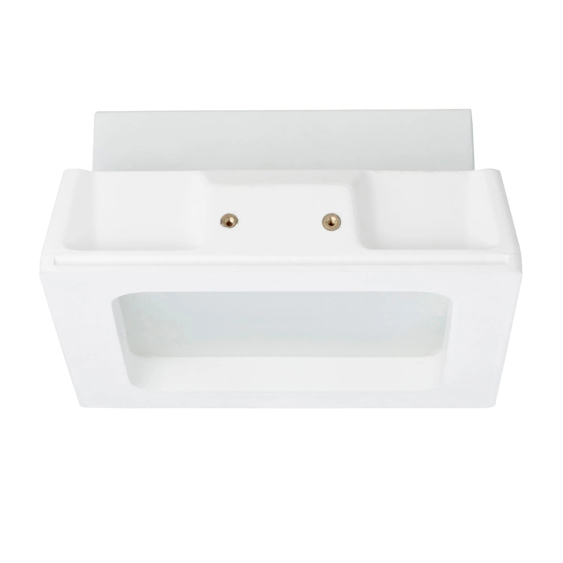 RENDL recessed light MIA SQ recessed  plaster/satinated glass 230V LED E27 2x11W R10443 3