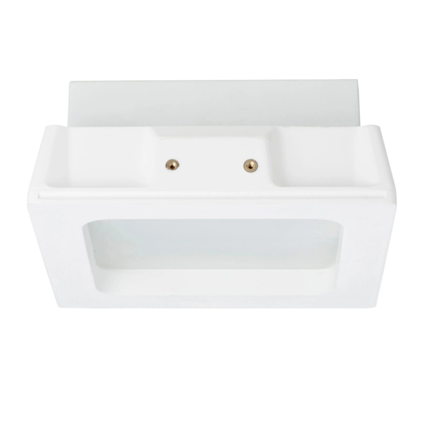 RENDL recessed light MIA SQ recessed  plaster/satinated glass 230V LED E27 2x11W R10443 5