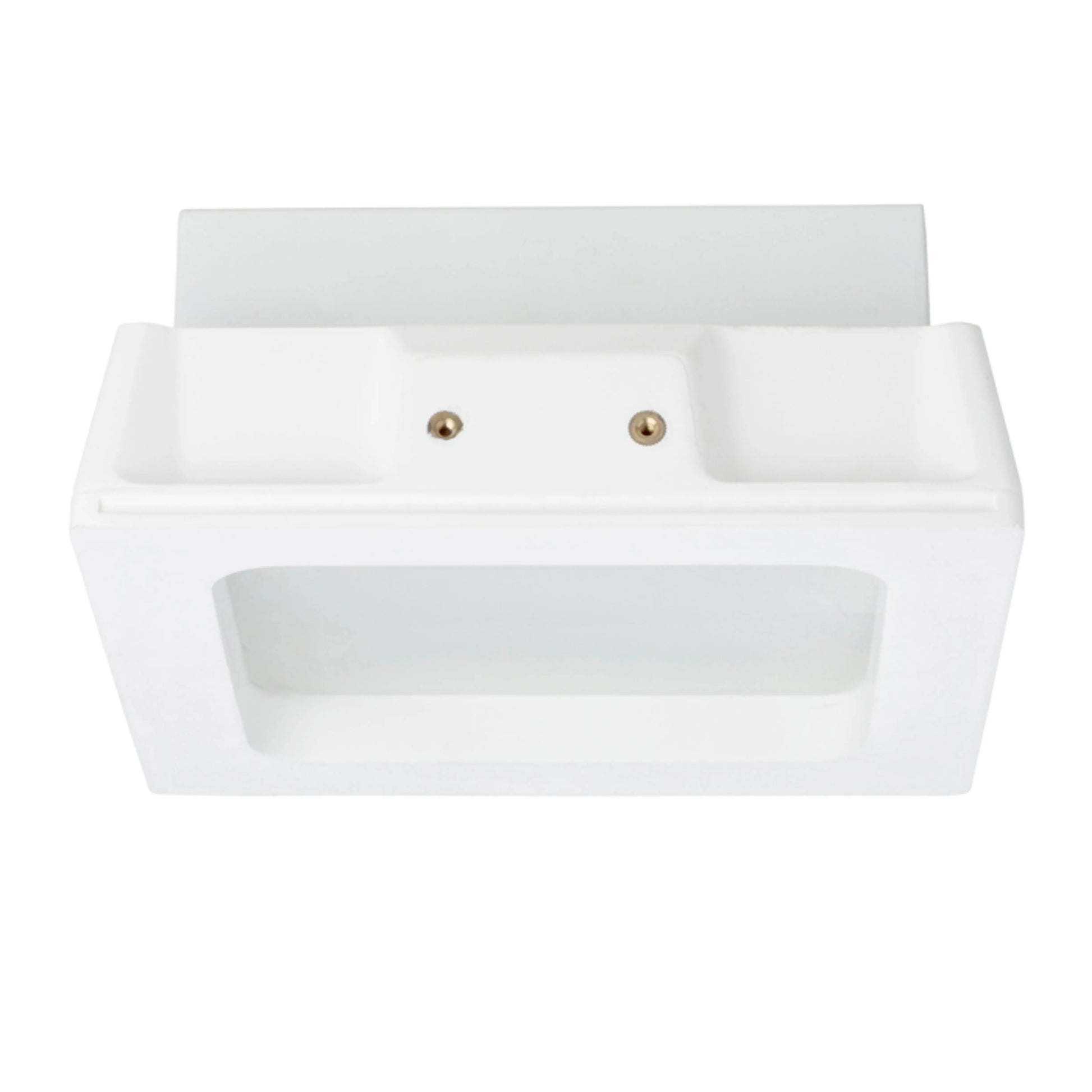 RENDL recessed light MIA SQ recessed  plaster/satinated glass 230V LED E27 2x11W R10443 5