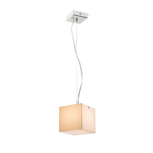 RENDL Outlet LUCIA 15x15 pendant  satinated glass/chrome 230V LED G9 5W R10628 1
