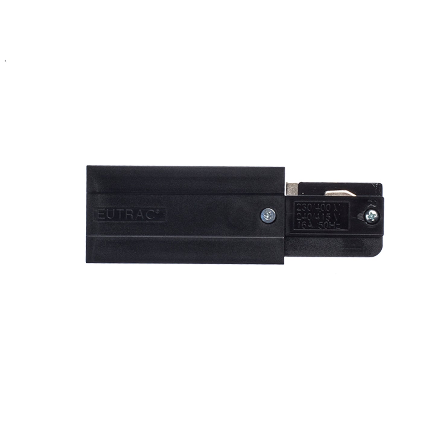 RENDL 3-circuit track system EUTRAC feed-in, polarity right black 230V  R11312 2