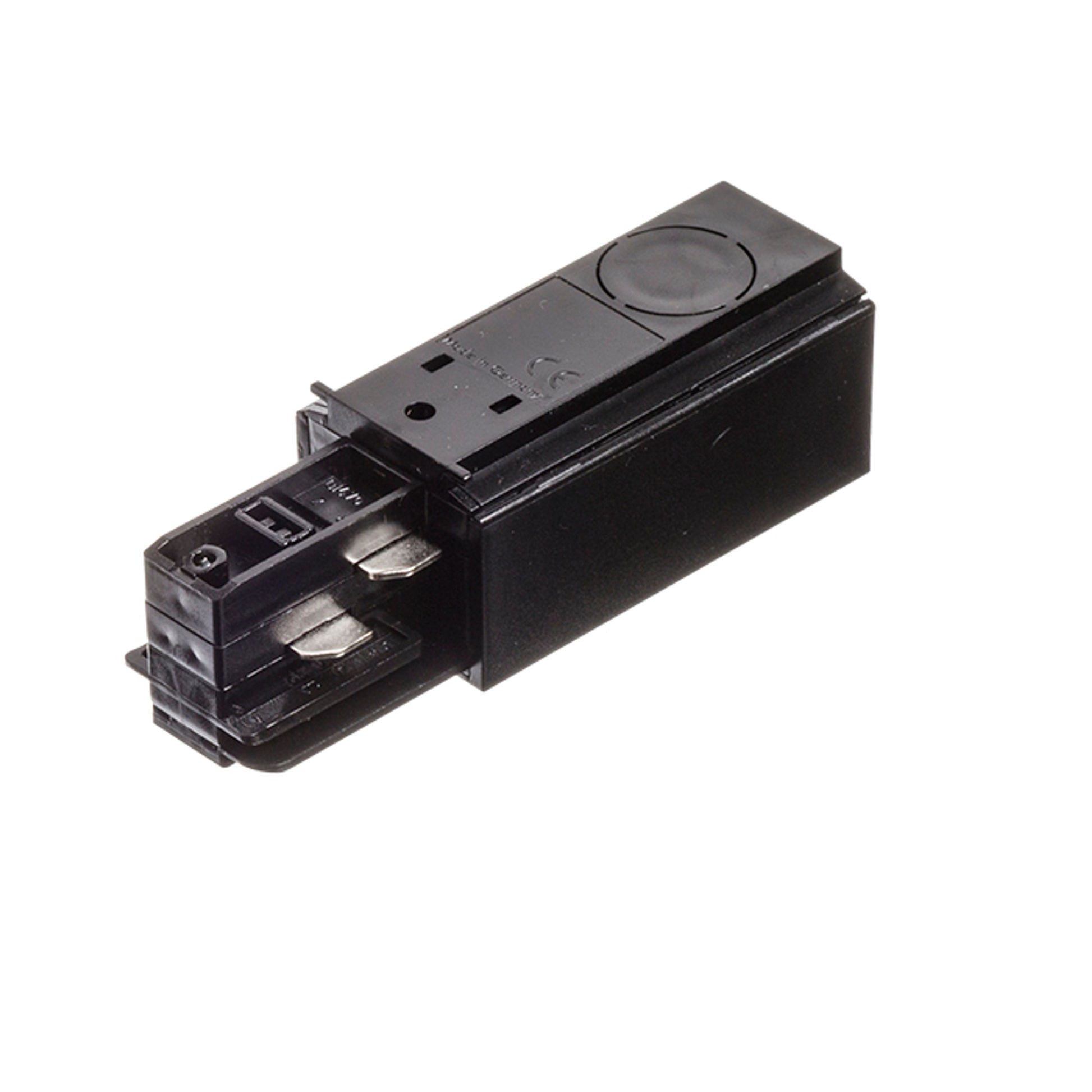 RENDL 3-circuit track system EUTRAC feed-in, polarity right black 230V  R11312 3