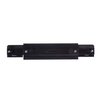 RENDL 3-circuit track system EUTRAC straight connector with feed-in black 230V  R11321 2