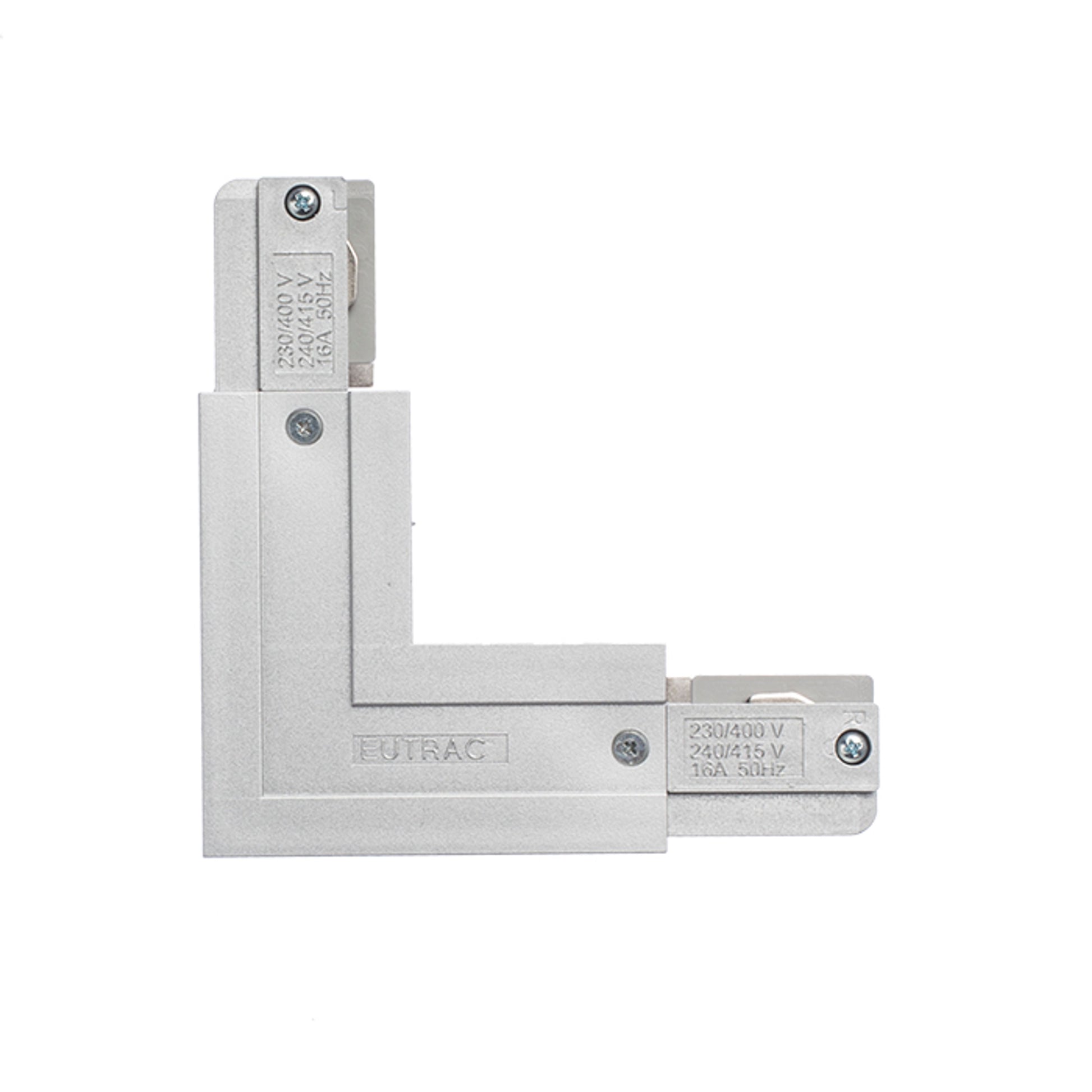 RENDL 3-circuit track system EUTRAC L connector inner polarity silver grey 230V  R11328 3