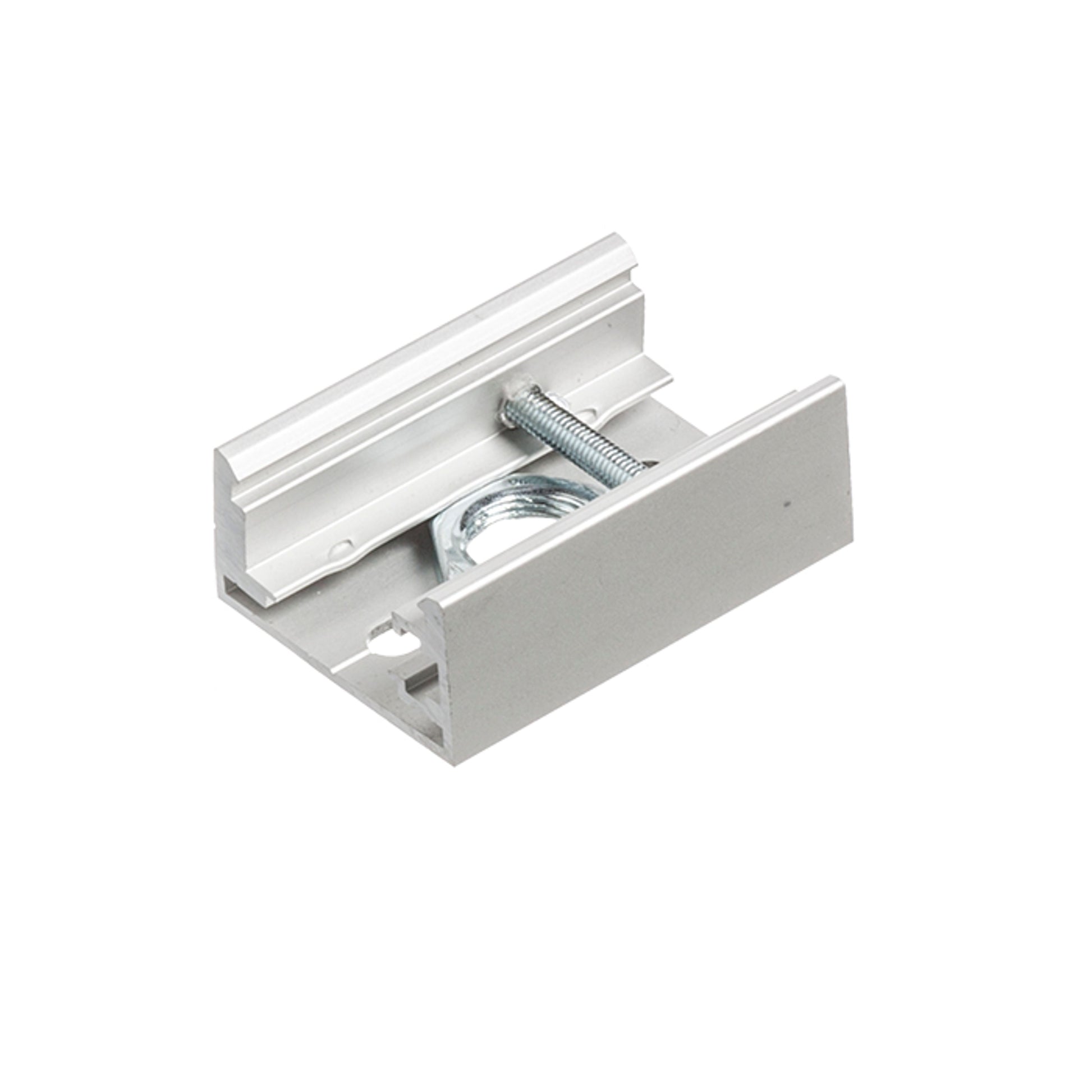 RENDL 3-circuit track system EUTRAC track clamp for 3-circuit tracks silver grey   R11351 4