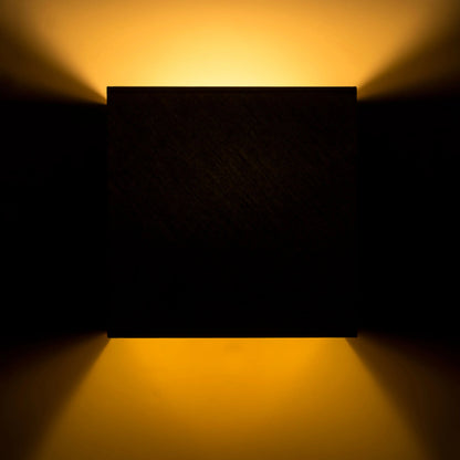RENDL wall lamp LOPE W 25/14 wall  Polycotton black/golden foil 230V LED E27 15W R11365 2