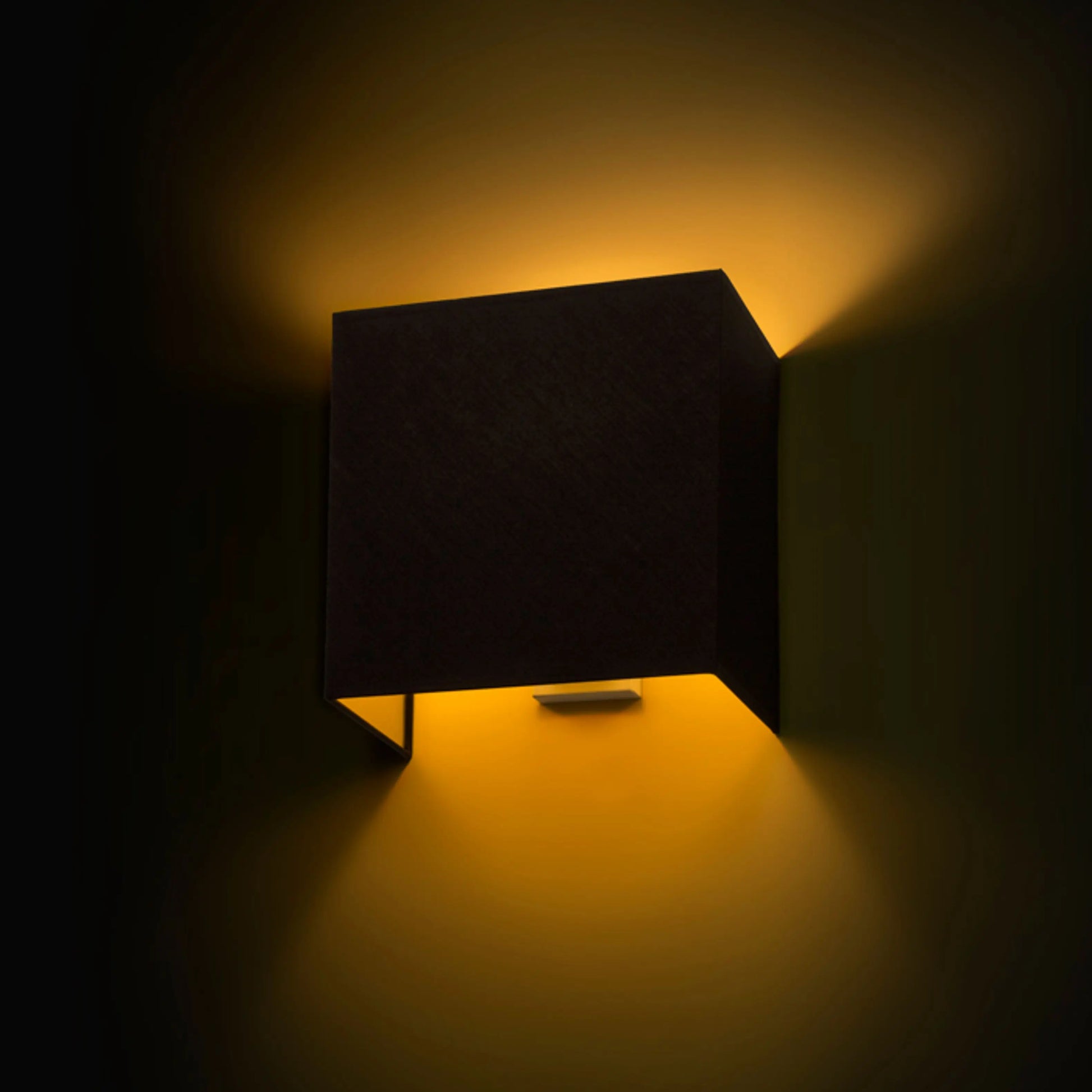 RENDL wall lamp LOPE W 25/14 wall  Polycotton black/golden foil 230V LED E27 15W R11365 6