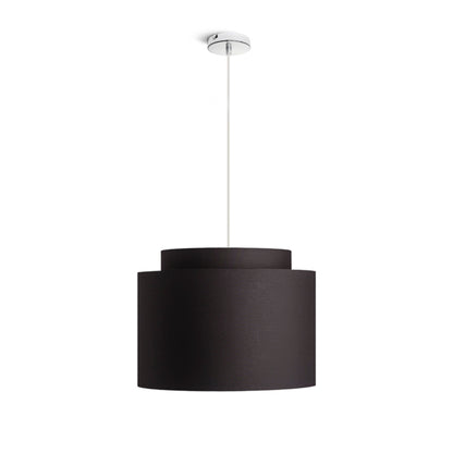 RENDL shades, shade bases, pendent sets DOUBLE 40/30 shade Polycotton black/golden foil max. 23W R11461 4