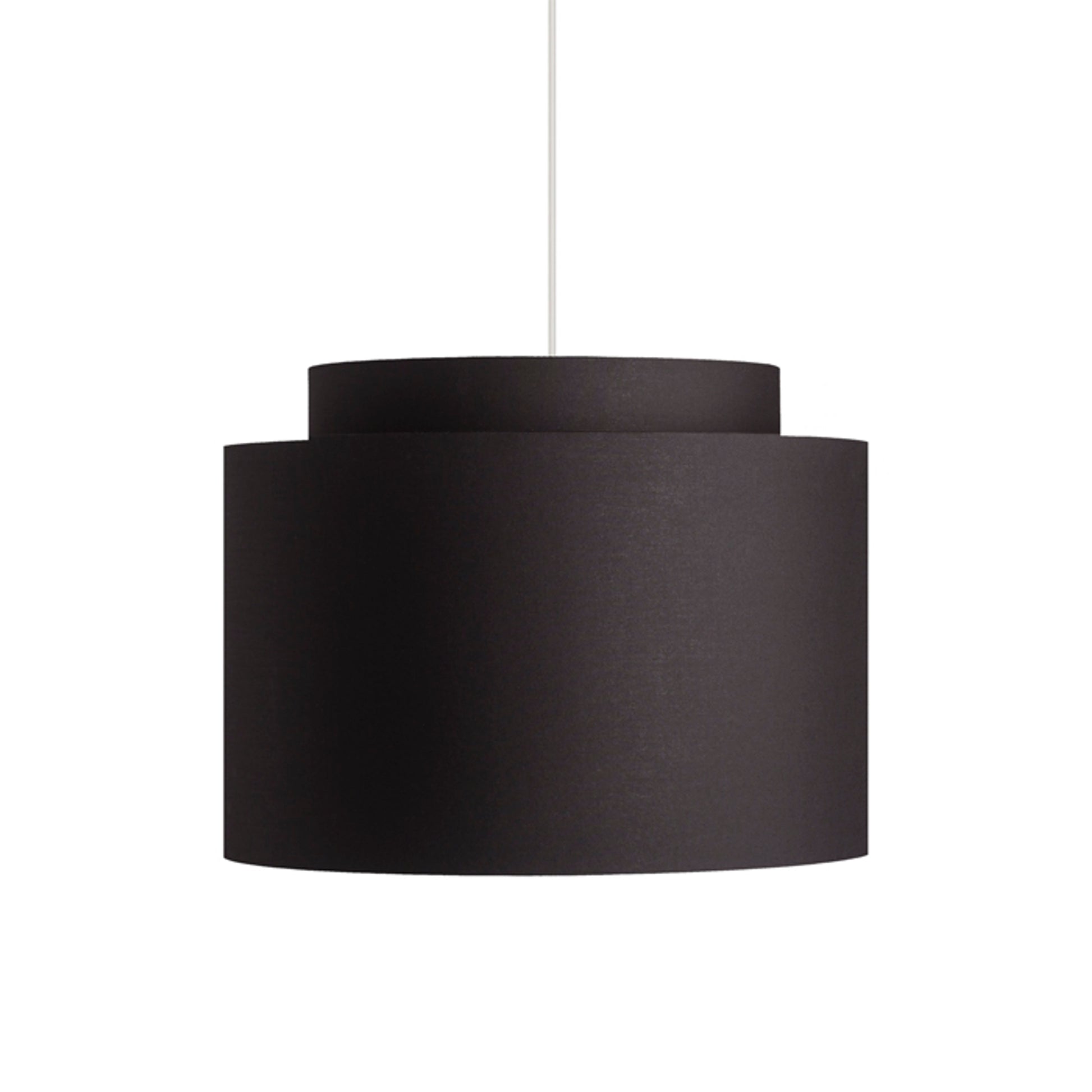 RENDL shades, shade bases, pendent sets DOUBLE 40/30 shade Polycotton black/golden foil max. 23W R11461 6