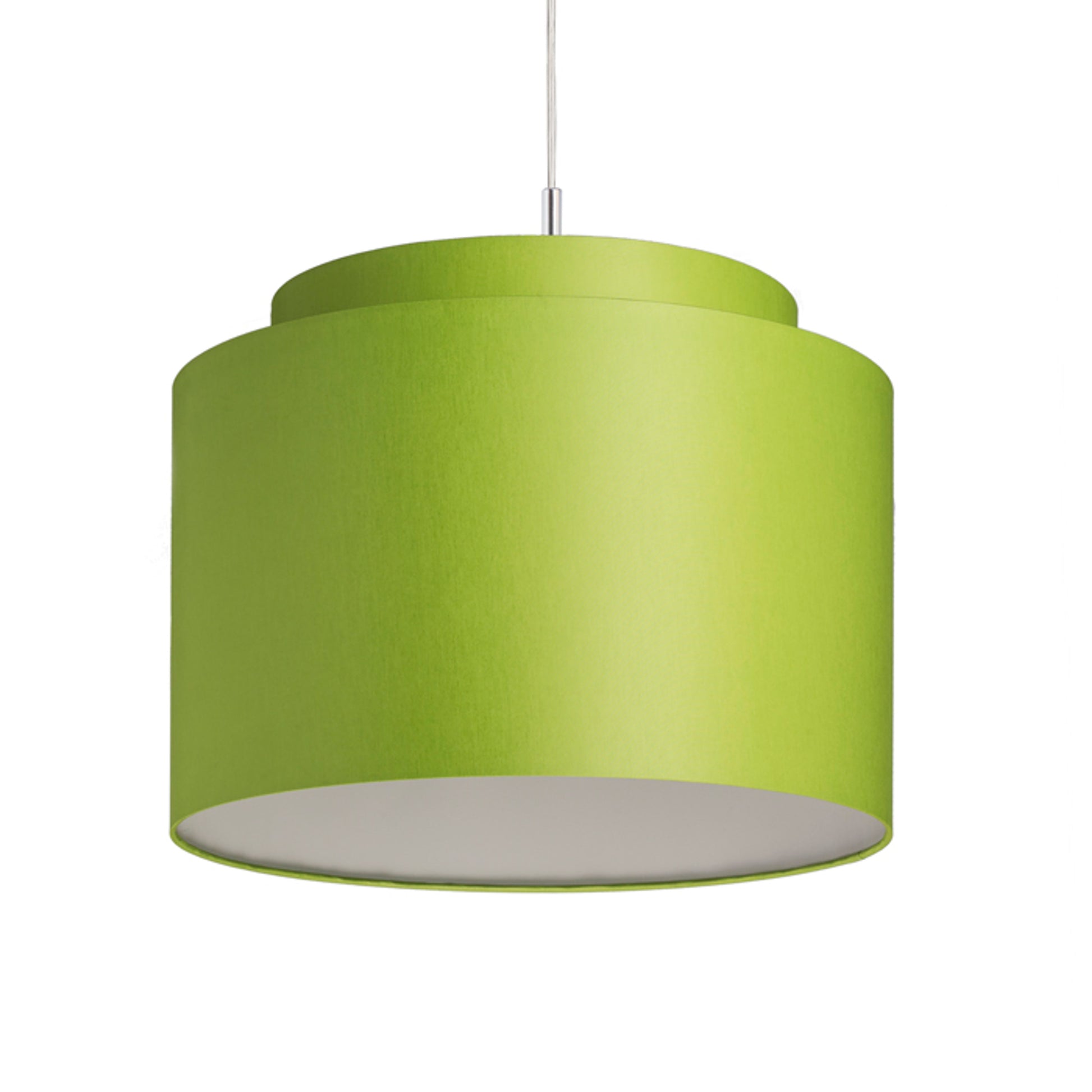 RENDL shades, shade bases, pendent sets DOUBLE 40/30 shade Chintz lime/white PVC max. 23W R11563 2