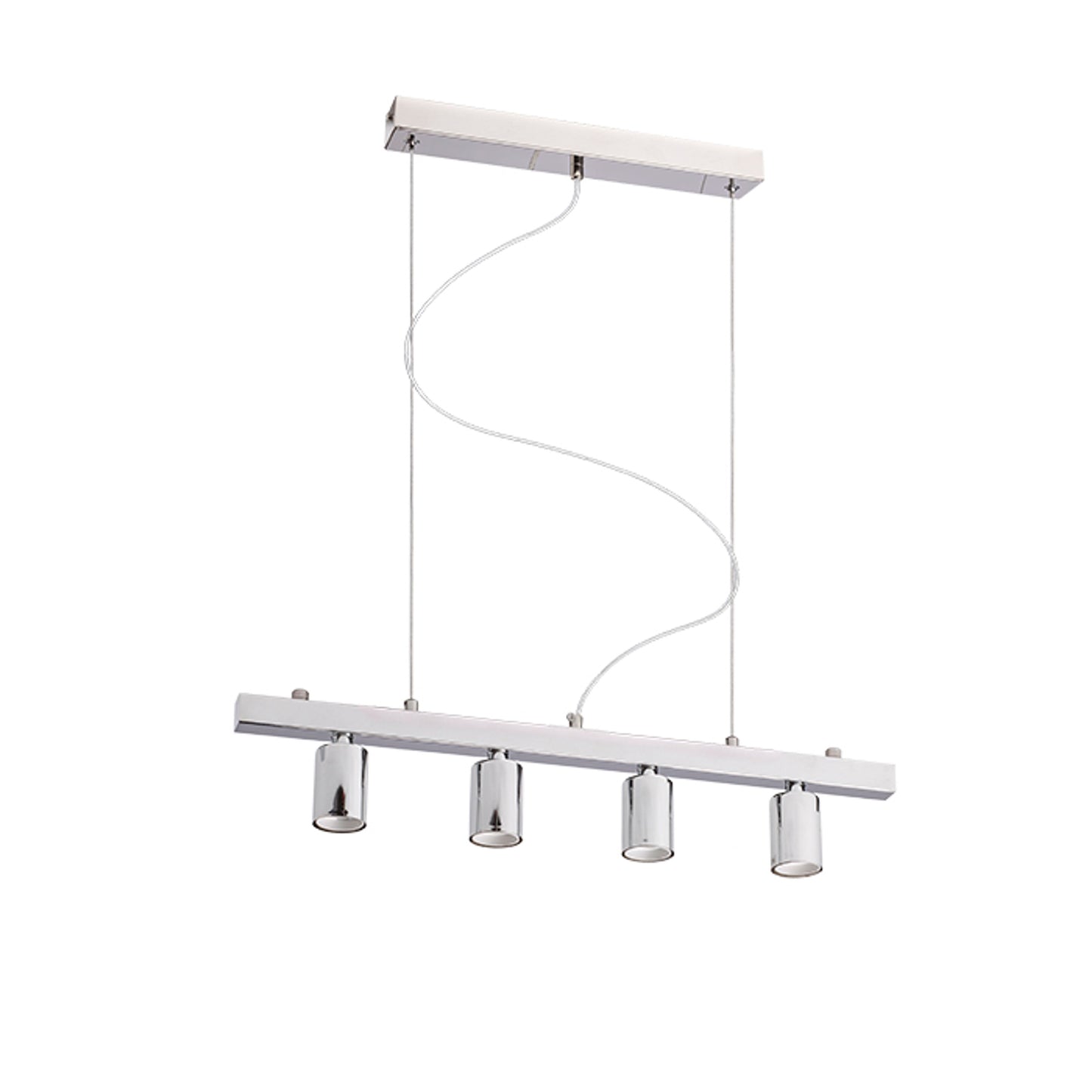 RENDL shades, shade bases, pendent sets RALLONG IV pendant ceiling base  chrome 230V LED E27 4x15W R11796 1