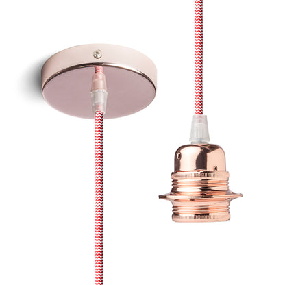 RENDL shades, shade bases, pendent sets ELISA pendant set CB+R/WC+CF   230V LED E27 15W R11906 1