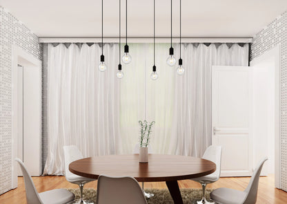 RENDL pendant lamp CINDY VI pendant black  230V LED E27 6x15W R12054 13